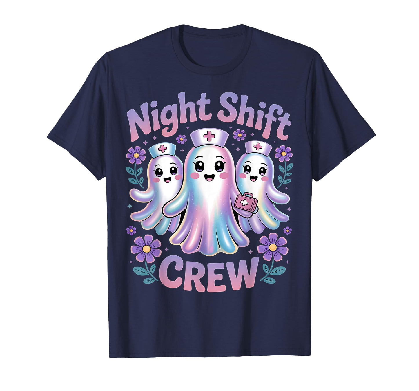 Halloween Nurse Shirt ICU RN OBGYN Medical Night Shift Crew T-Shirt