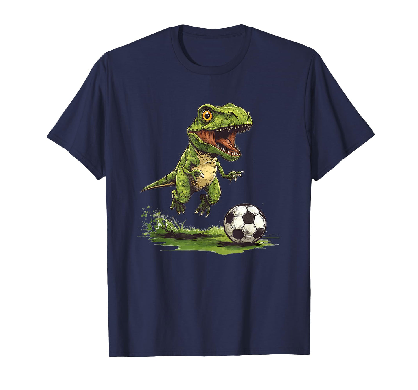 Funny Soccer with Jurassic Dinosaur Outfit T-Shirt