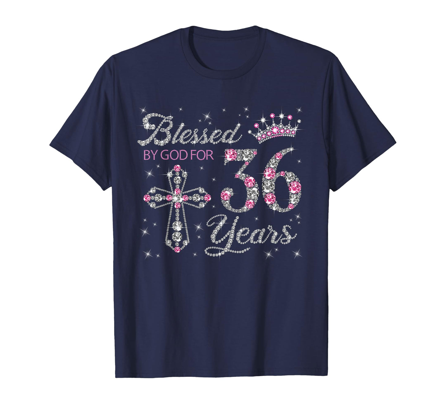 Blessed by God For 36 Years Old 36th Birthday Gift For Women T-Shirt