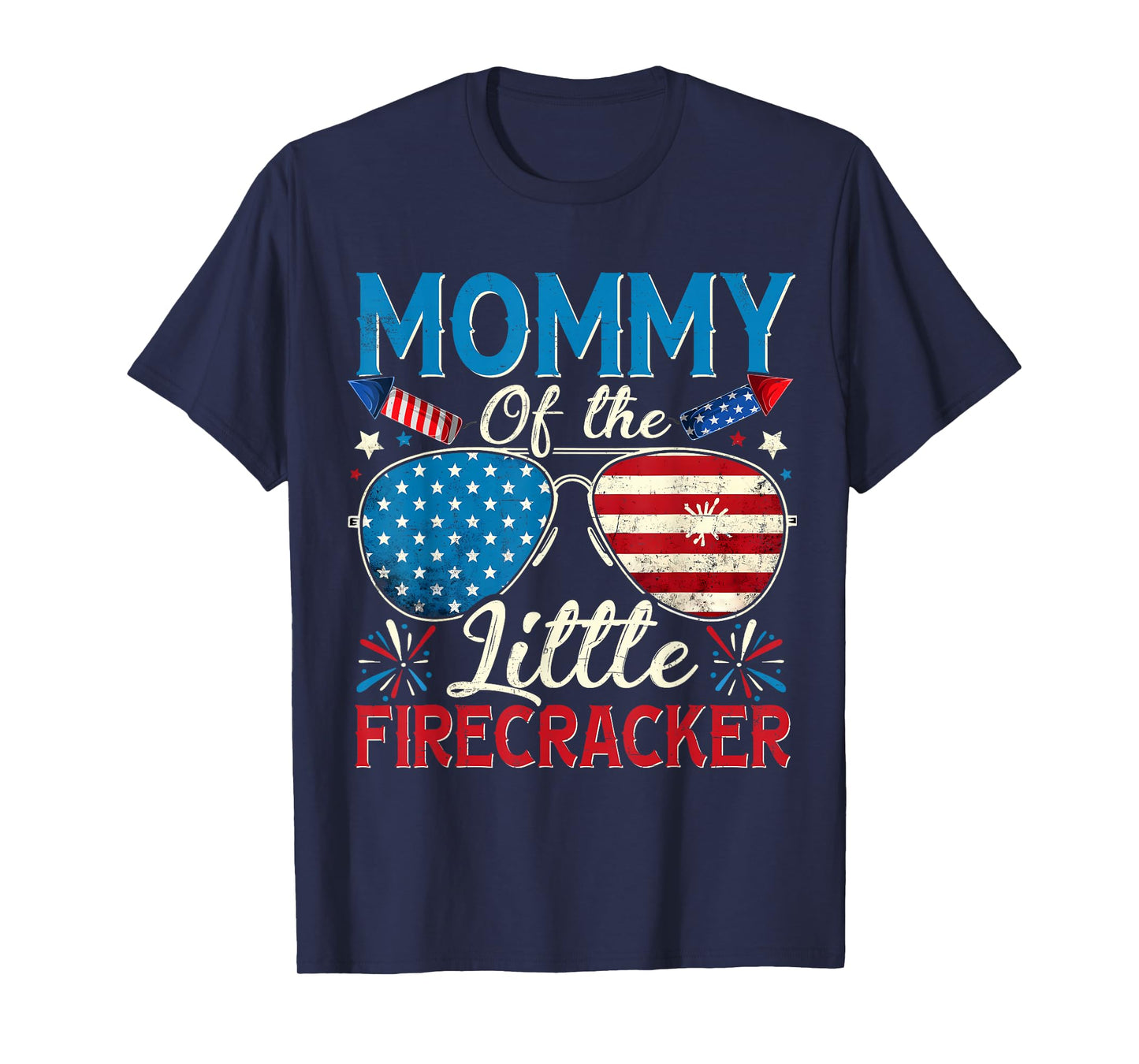 Mommy Of The Little Firecracker 4th Of July Mom Women T-Shirt