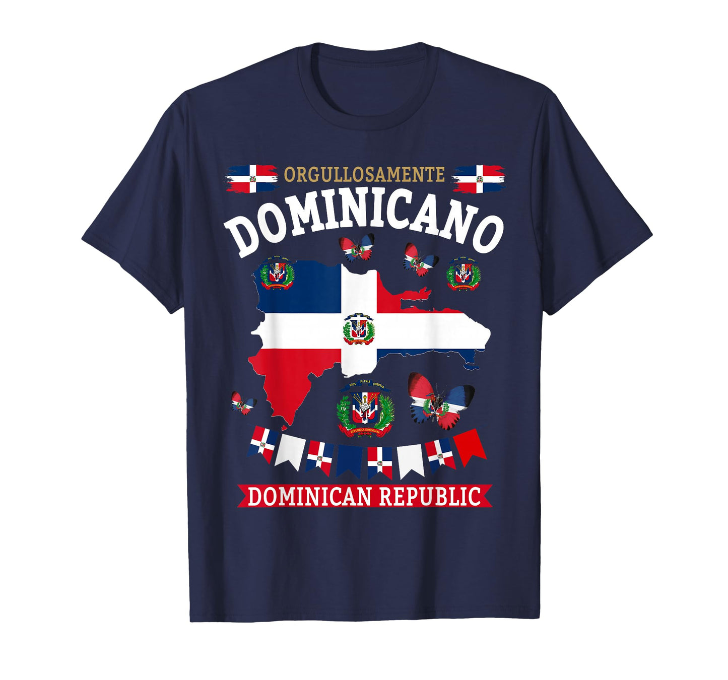 Republica Dominicana For Women & Hispanic Dominicano Flag T-Shirt