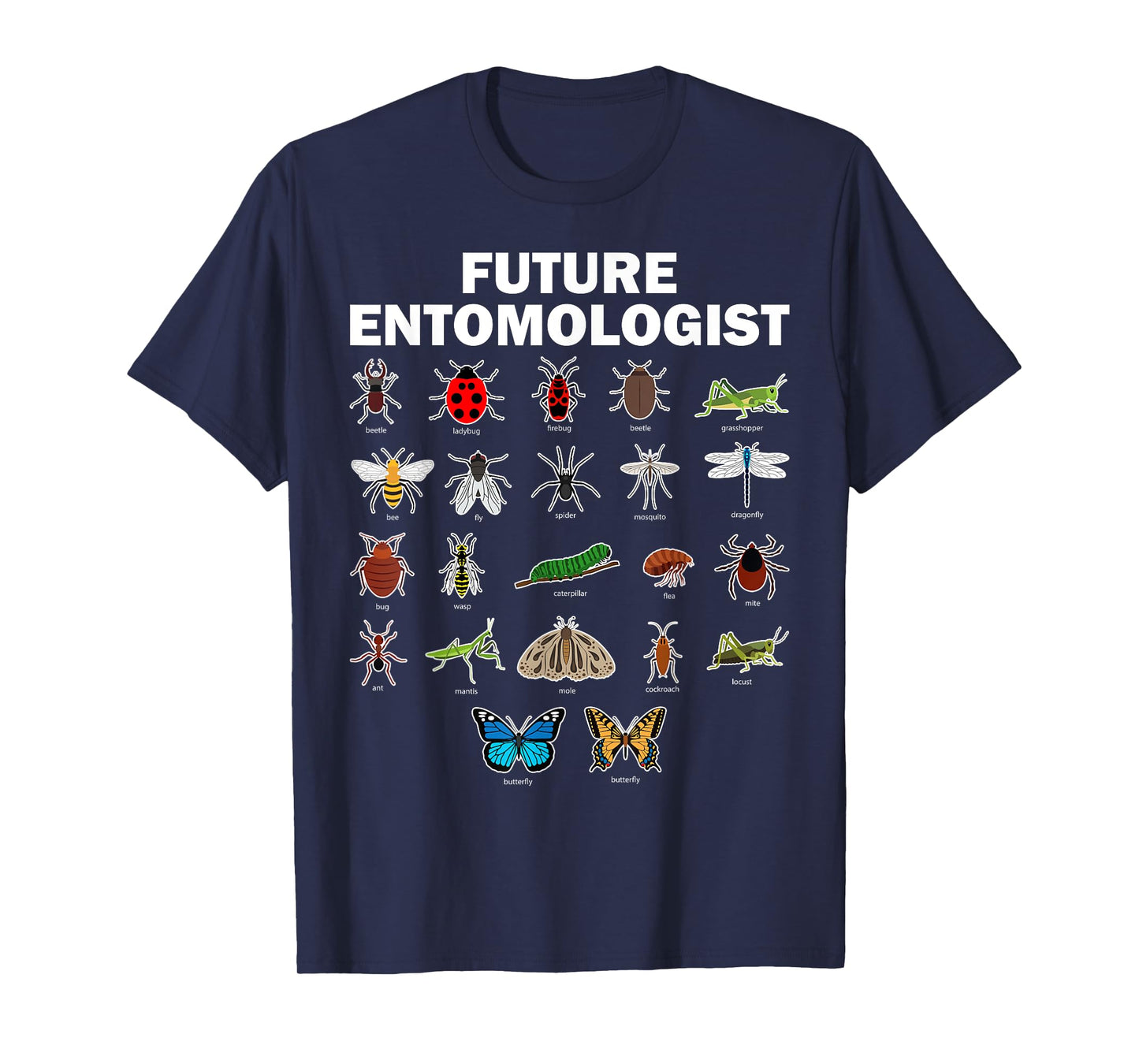 Funny Entomology Insect Bug Lover Men Women Boys Girls Kids T-Shirt