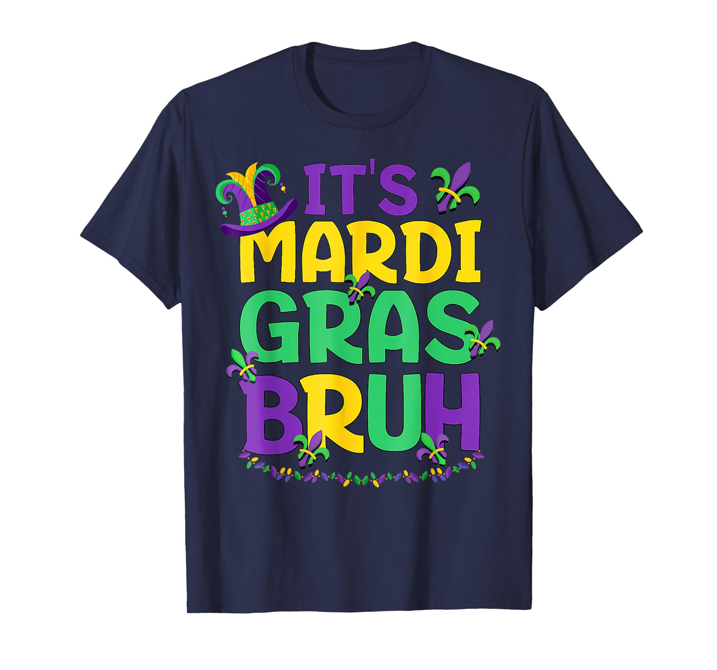 Bruh Mardi Gras Teens Boys Kids Mardi Gras T-Shirt