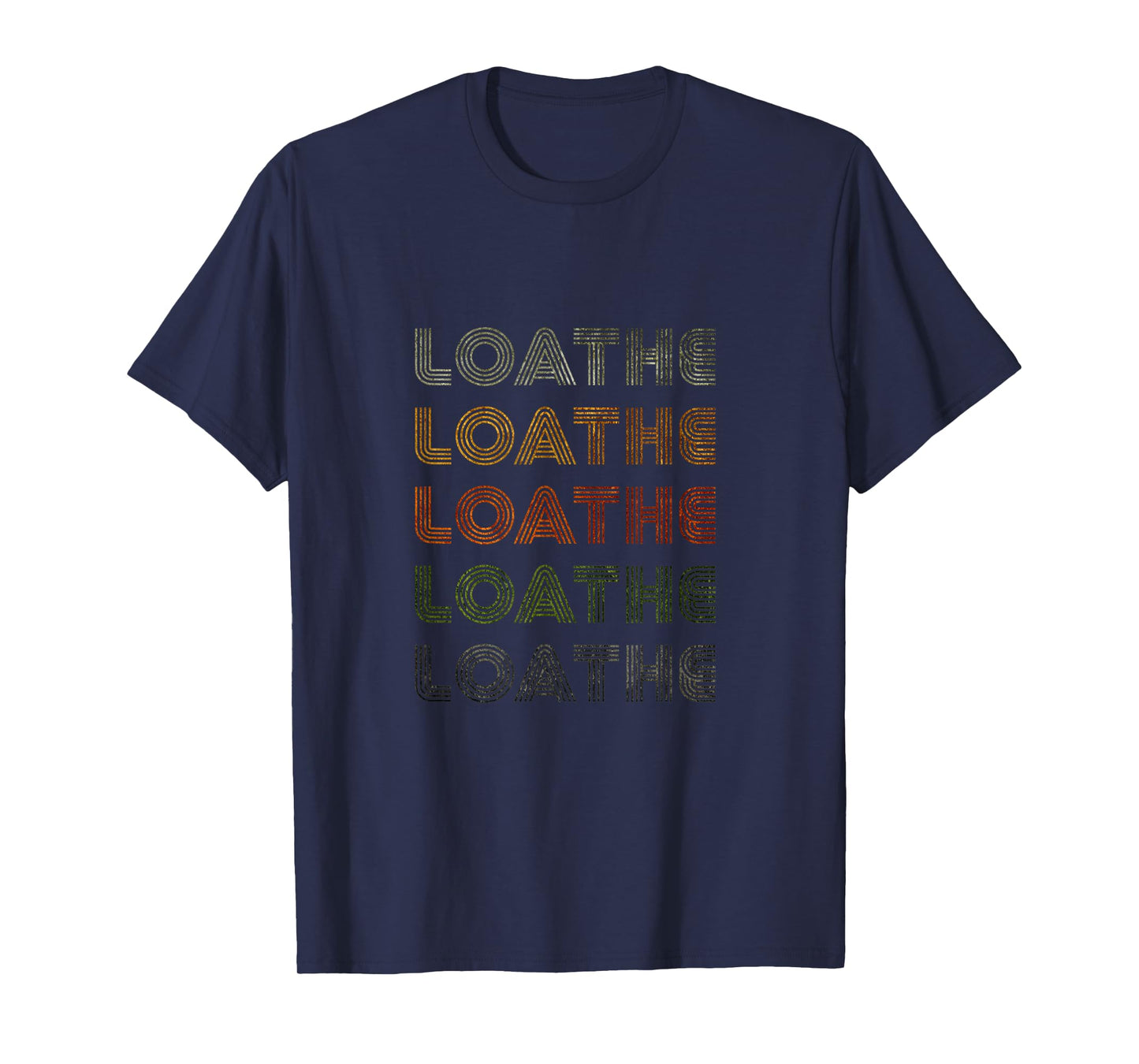 Love Heart Loathe Tee Grunge Vintage Style Black Loathe T-Shirt