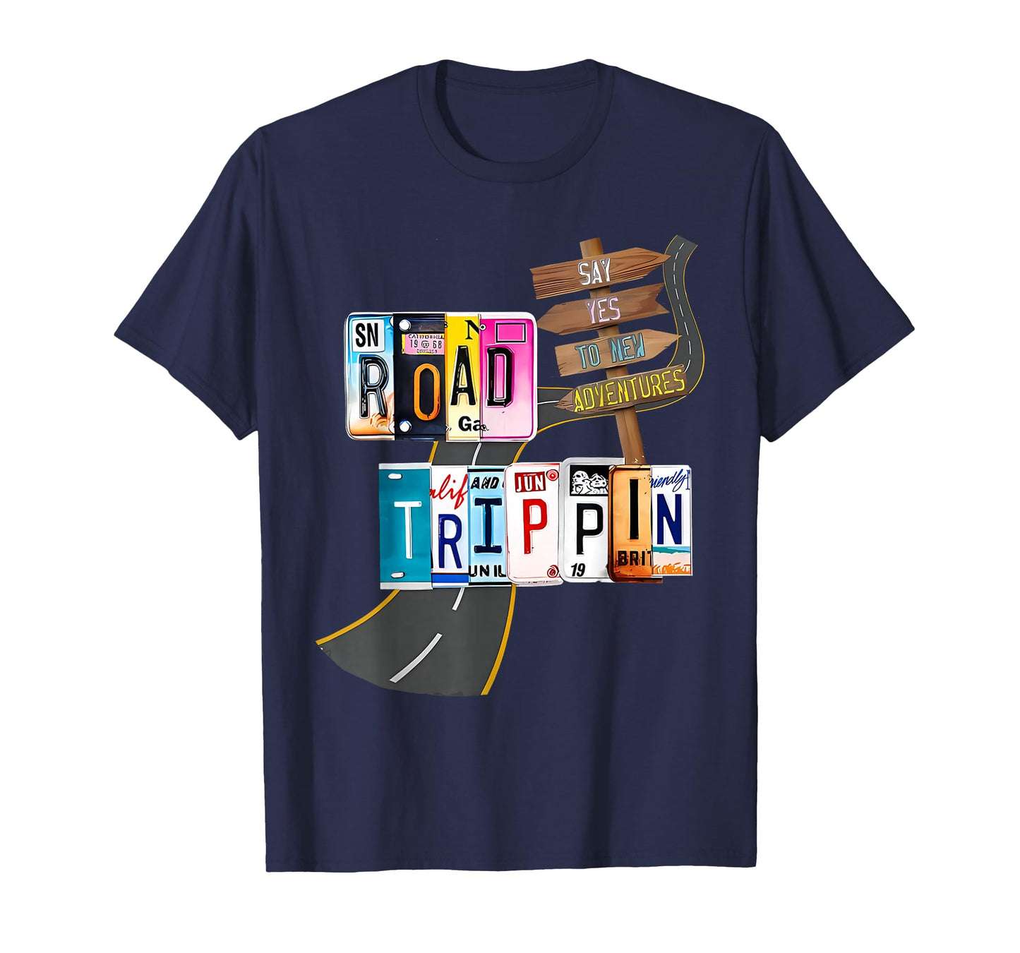 Road Trip 2025 Vacation Girls Trip Adventure Gift For Family T-Shirt
