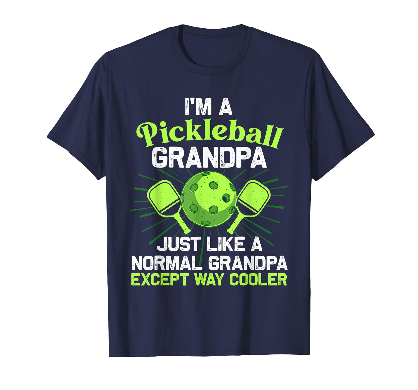 Pickleball Art For Grandpa Men Pickle Ball Pickleball Lover T-Shirt