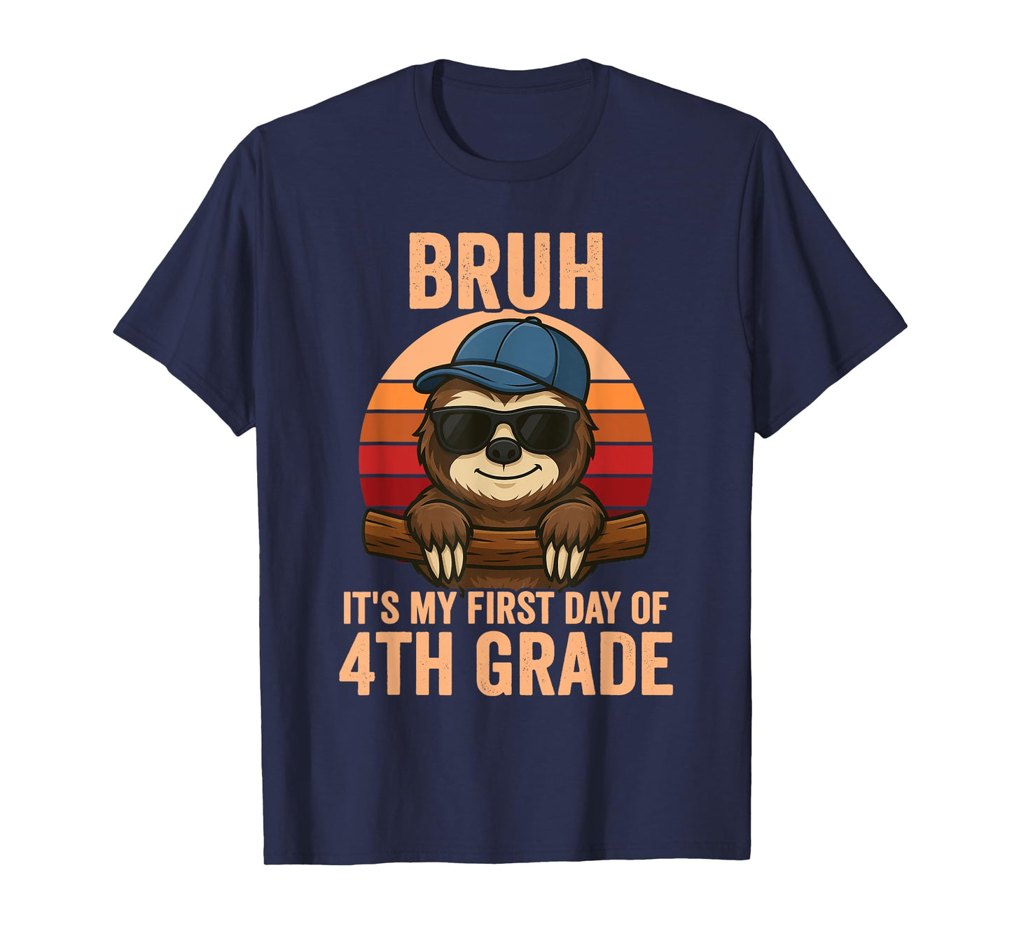 4th Grade 2025 Bruh It's My First Day Of Fourth Grade T-Shirt