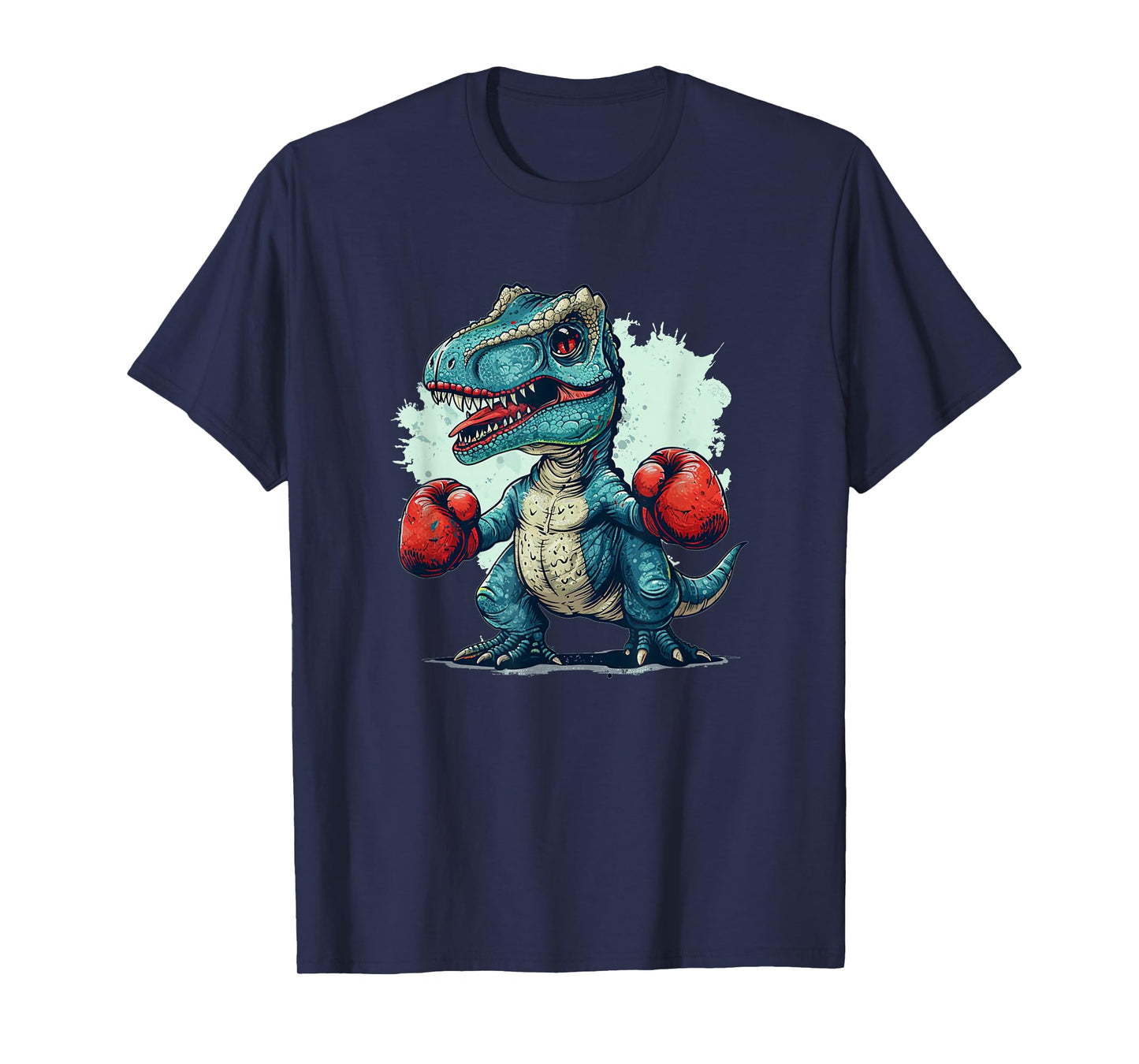 Funny kids boxing dinosaur with boxing gloves costume T-Shirt