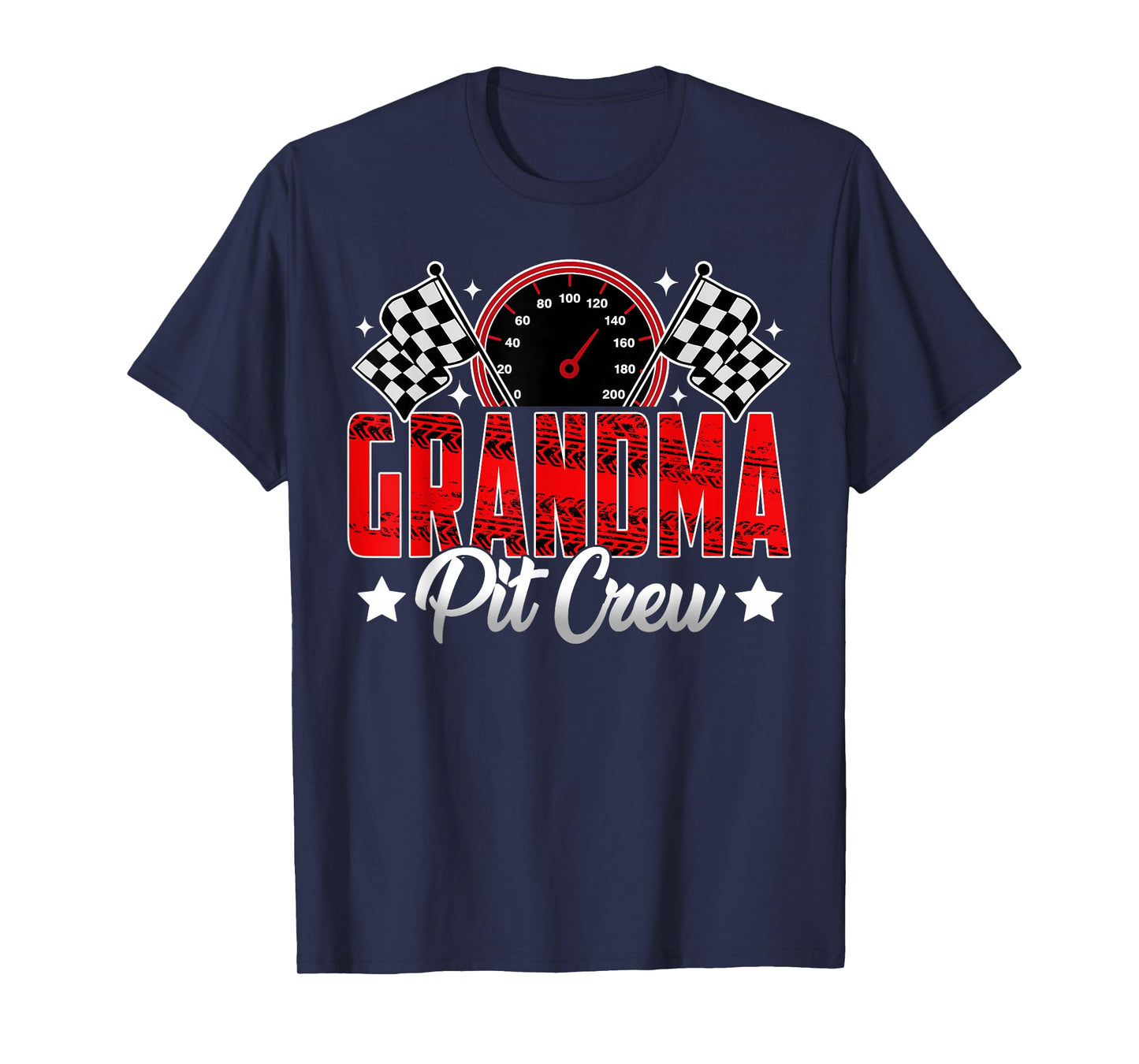 Race Car Birthday Party Racing Family Grandma Pit Crew T-Shirt