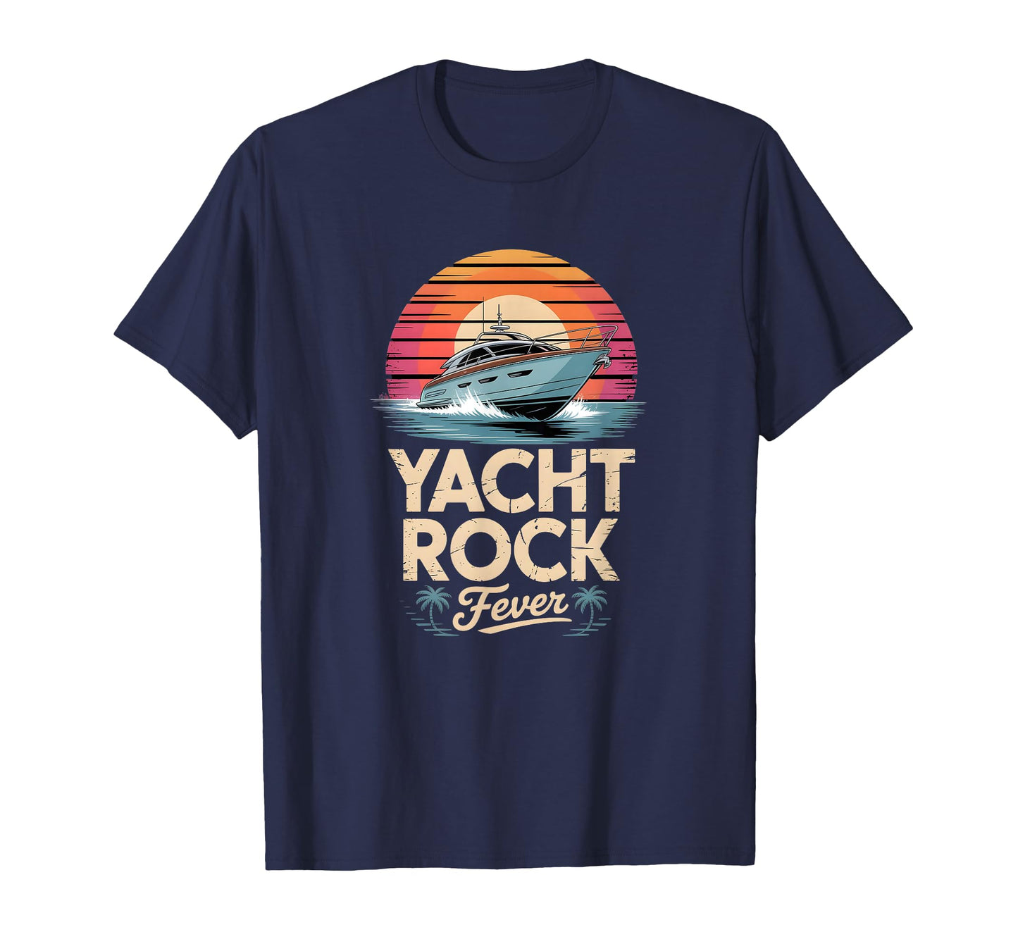 Yacht Rock Fever Rocker Station Revue Design T-Shirt