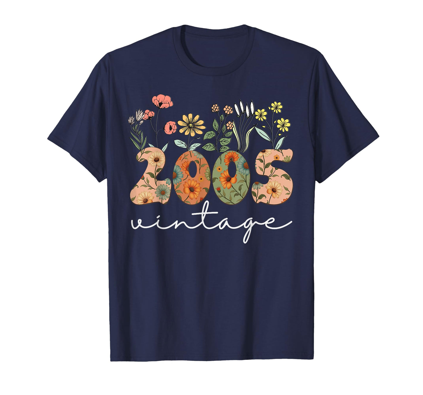 20 Years Old Vintage 2005 18th Birthday Tee Wildflower Women T-Shirt