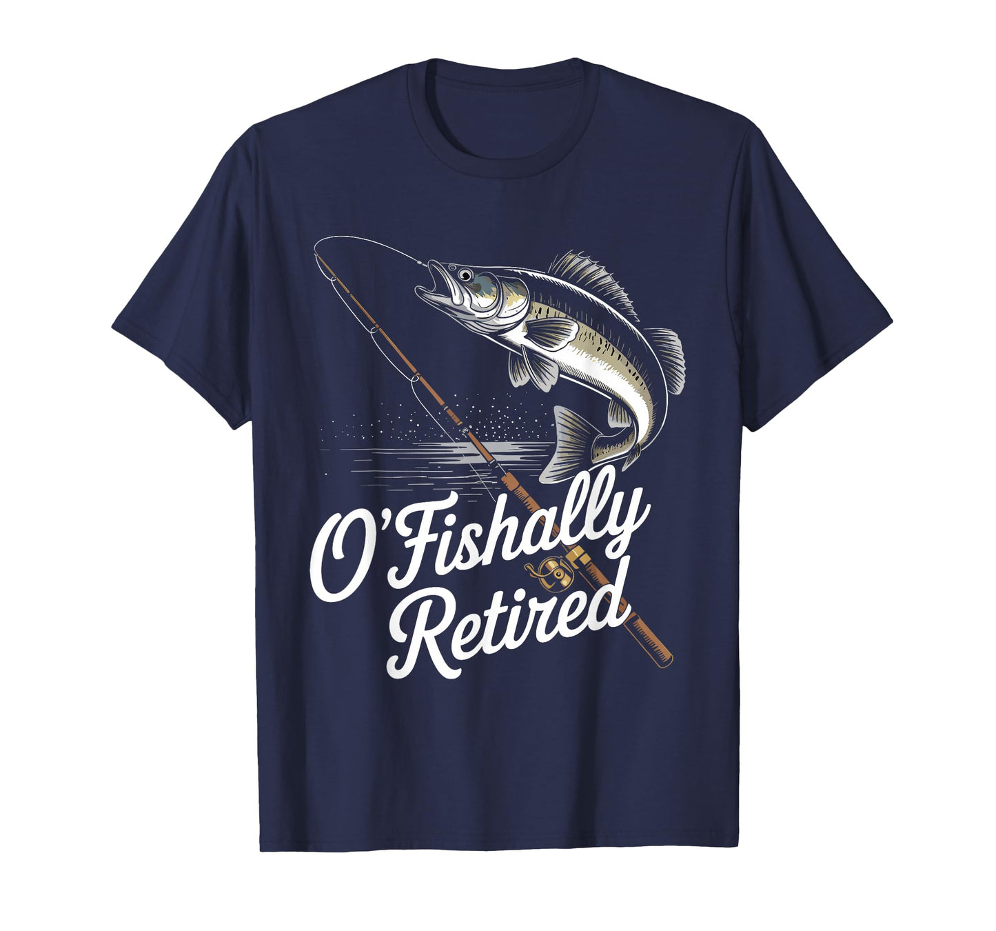 Ofishally Retired Fishing Retirement For Men Dad Fisherman T-Shirt
