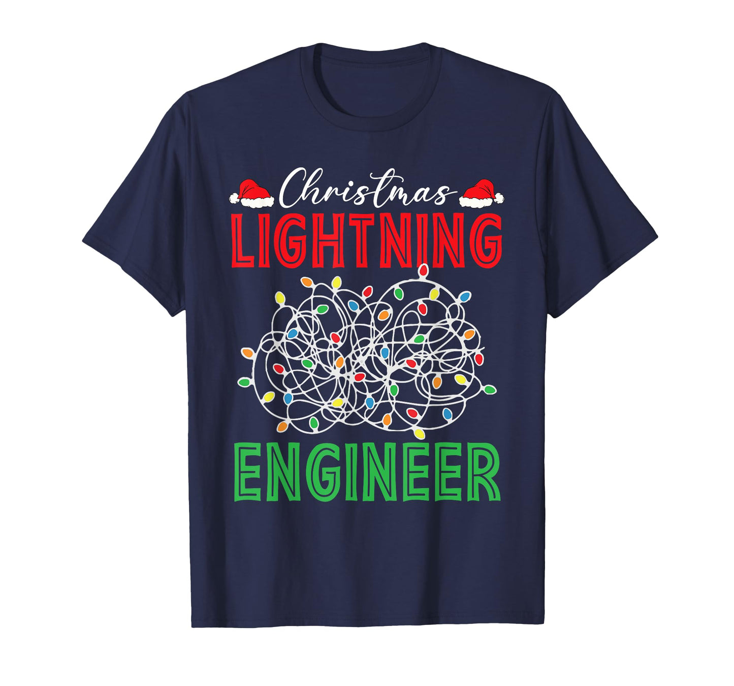 Christmas Lighting Engineer Light Show Led Festive Holiday T-Shirt