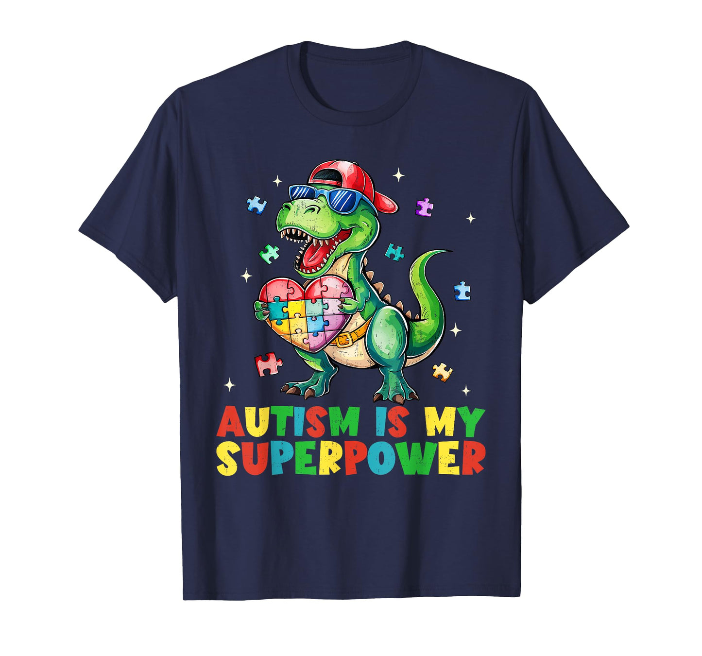 Autism Is My Superpower Funny Autism Awareness Kids Boys T-Shirt