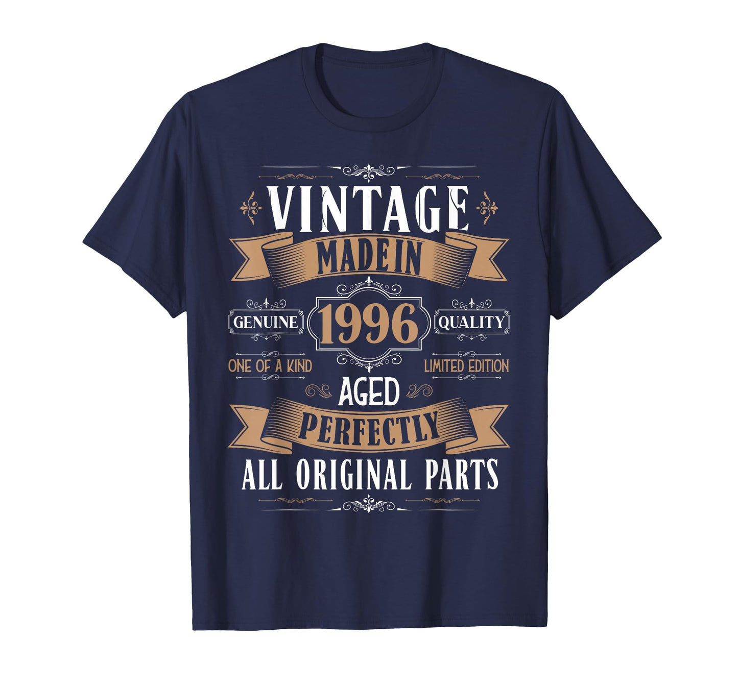 Vintage 29th Birthday Men Born 1996 29 Years Old Bday Men T-Shirt