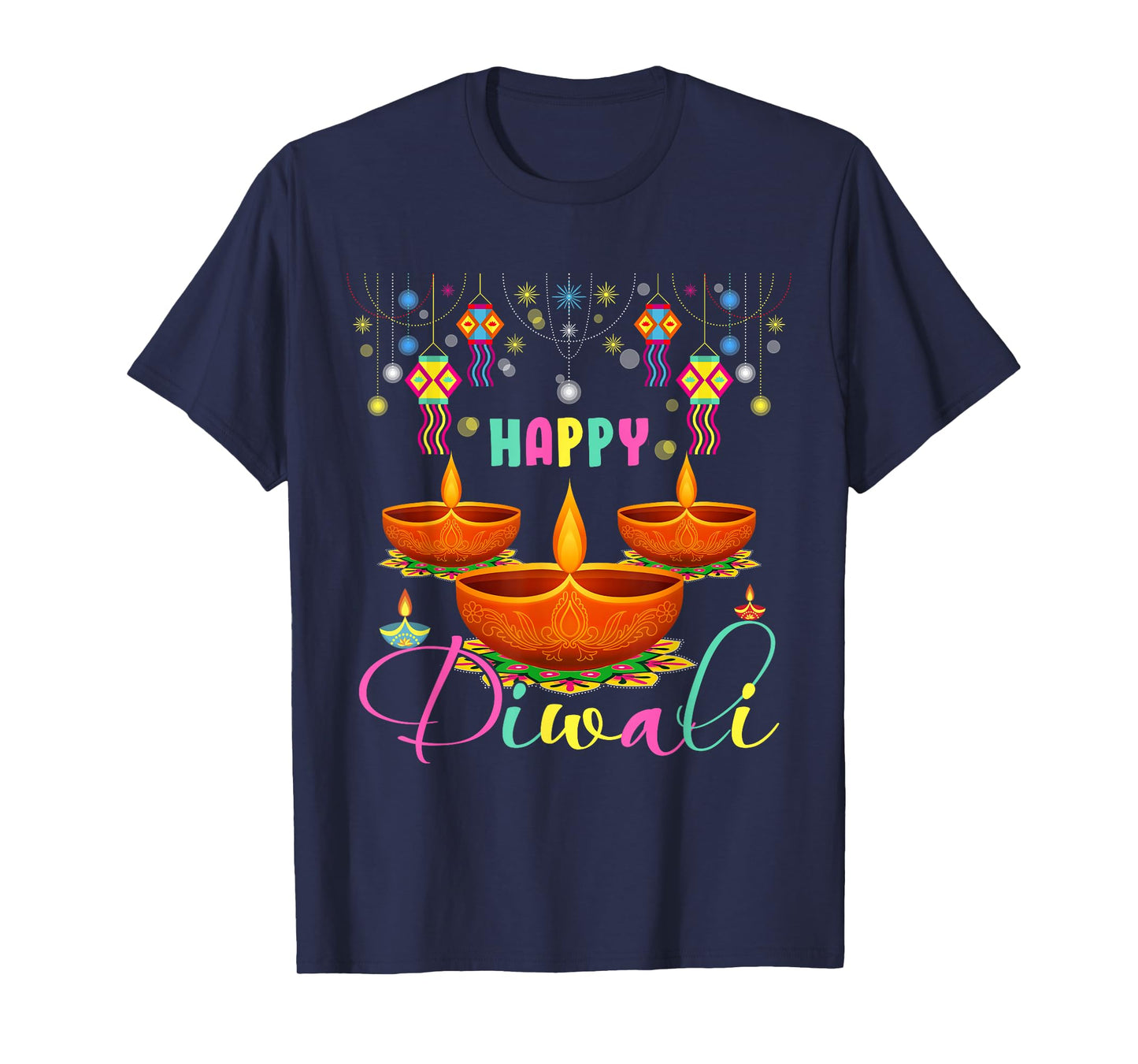 Happy Diwali Diya Lighting Matching Hindus Lover Family T-Shirt