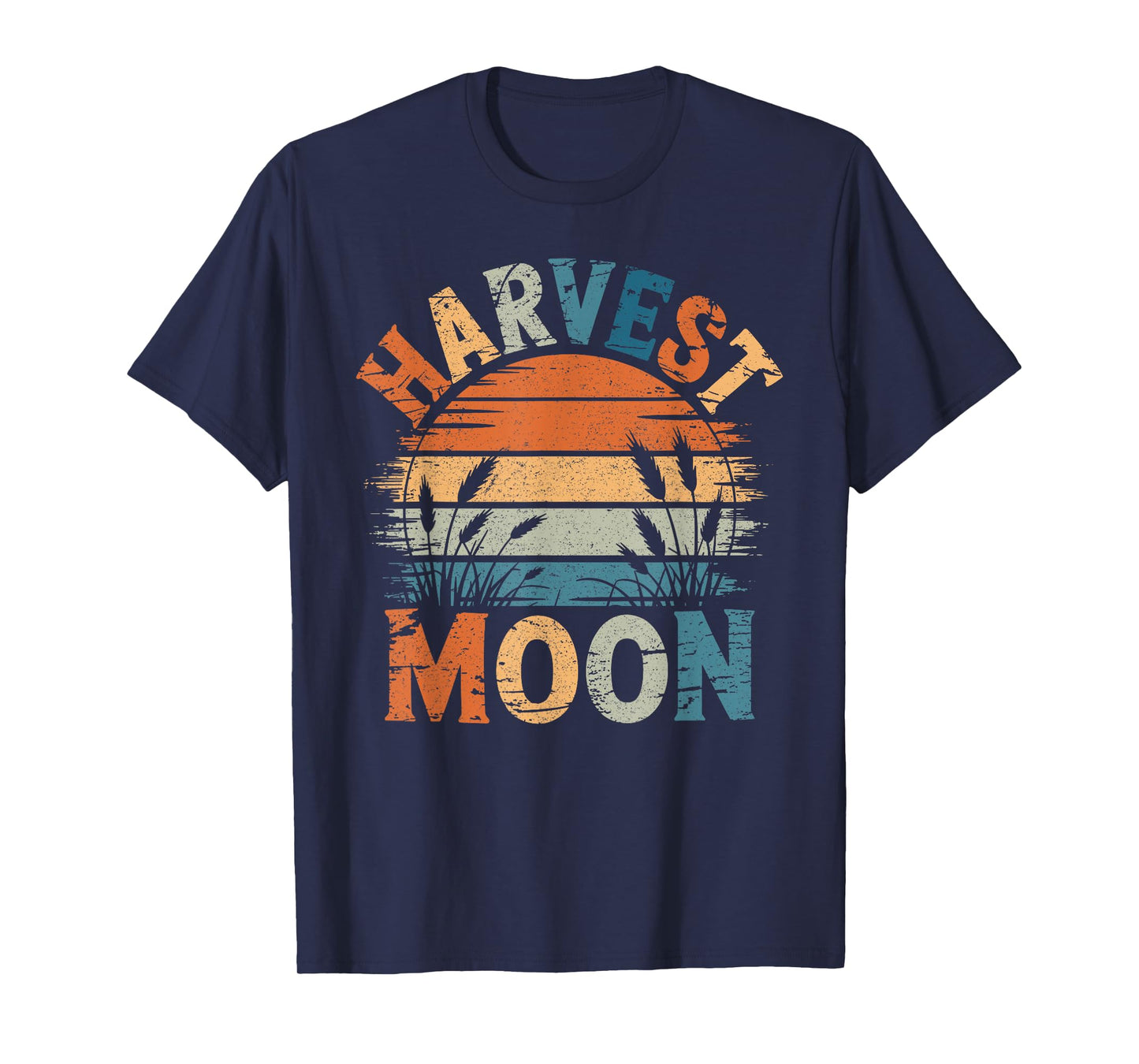 Vintage Harvest Moon s, Mens Womens Autumn Fall T-Shirt