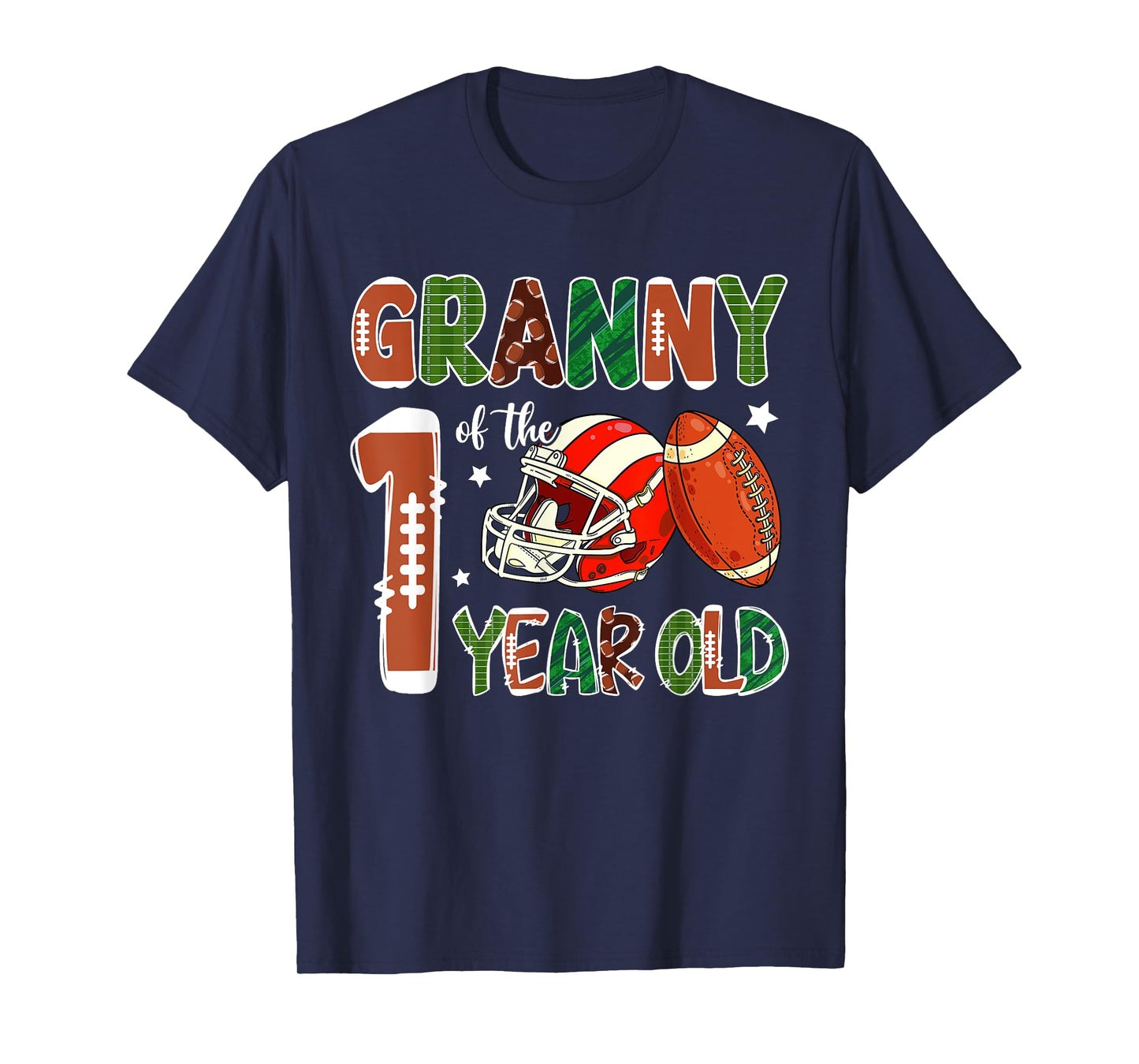 Granny Of The 1 Year Old Football Themed 1st Birthday Party T-Shirt