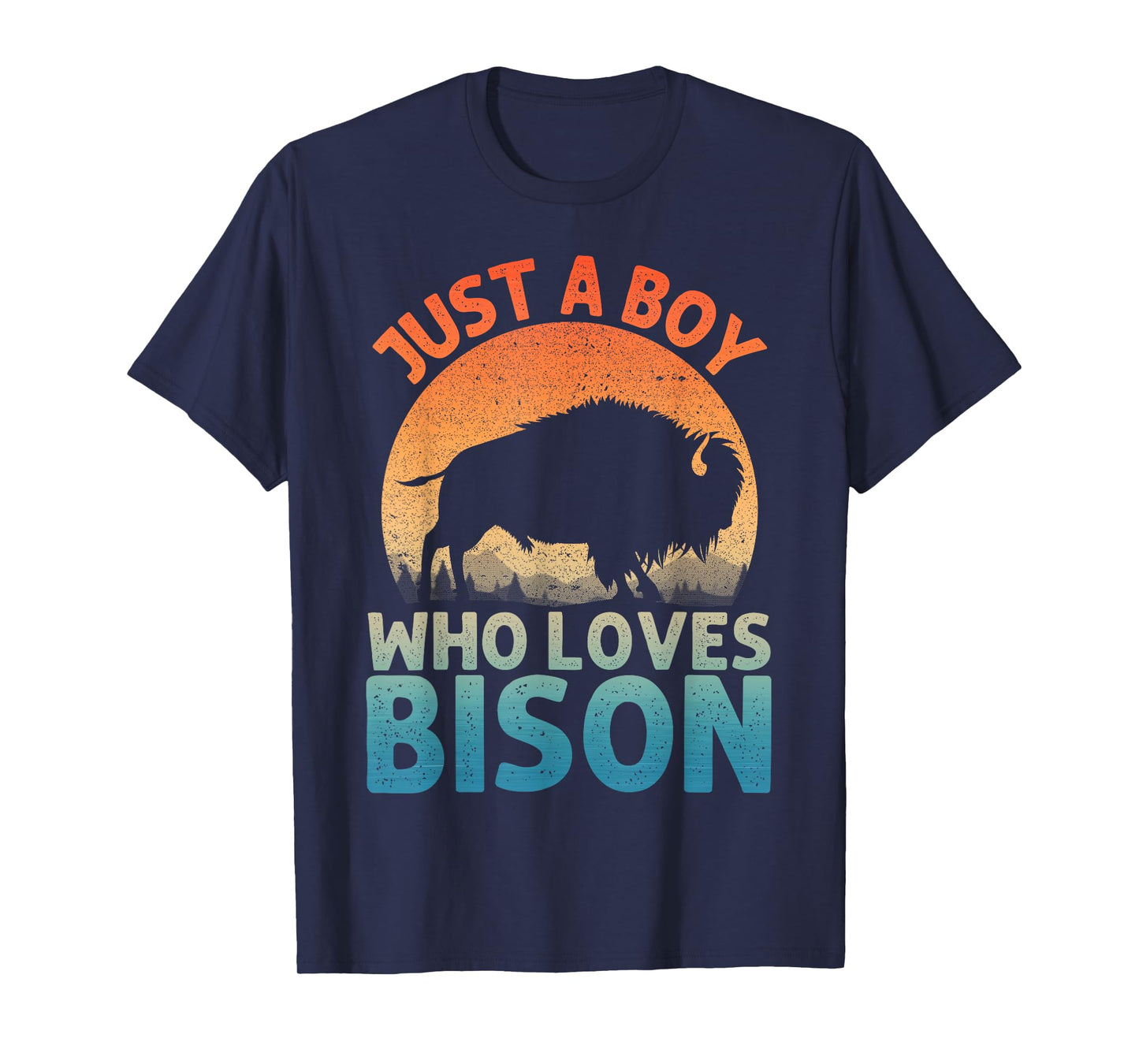Cool Bison Design for Men Boys Wildlife Buffalo Lover Bison T-Shirt