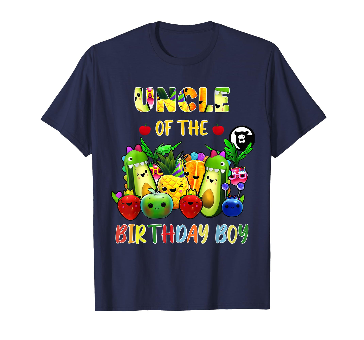 Uncle Of The Birthday Boy Family Fruit Birthday Hey Bear T-Shirt