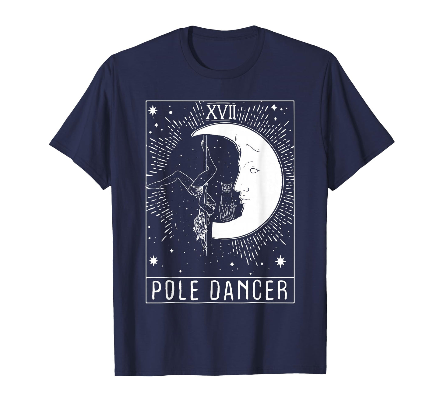 Moon Crescent Tarot Pole Dancer - Pole Dancing T-Shirt