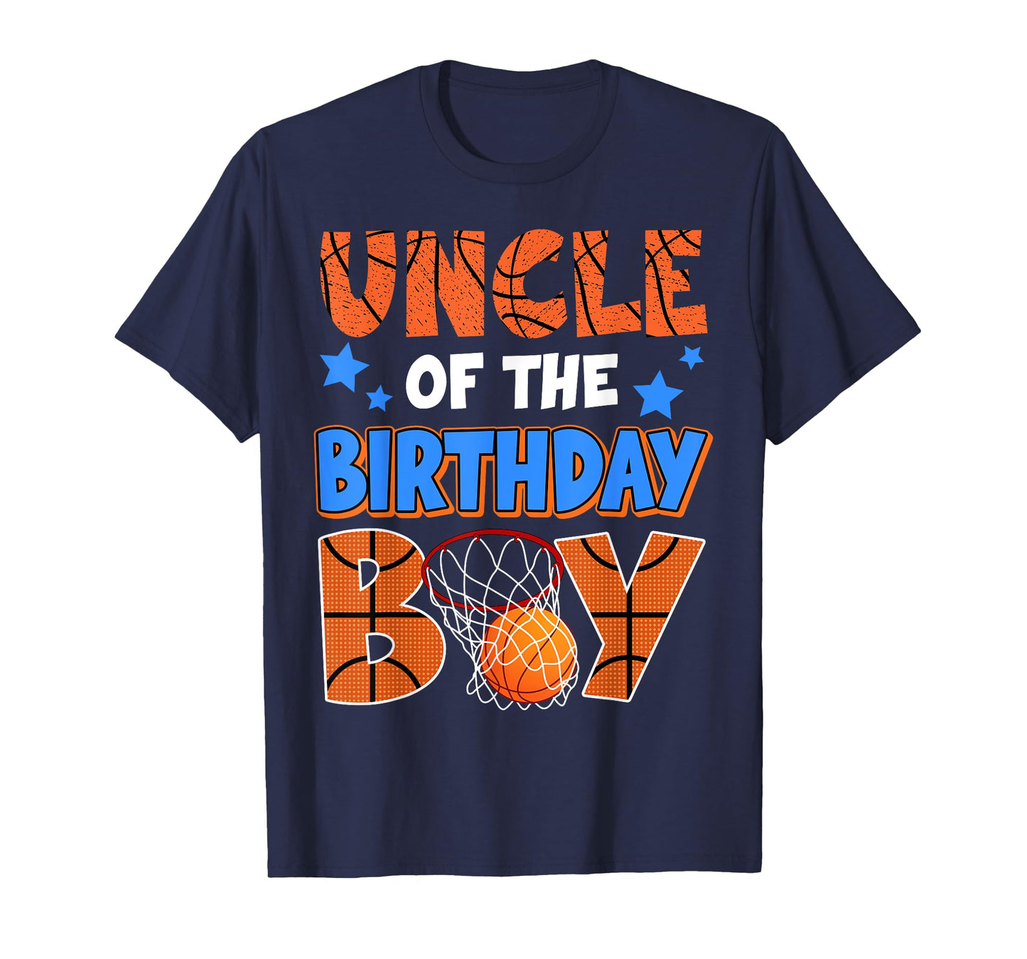 Basketball Uncle Of The Birthday Boy Family Matching T-Shirt