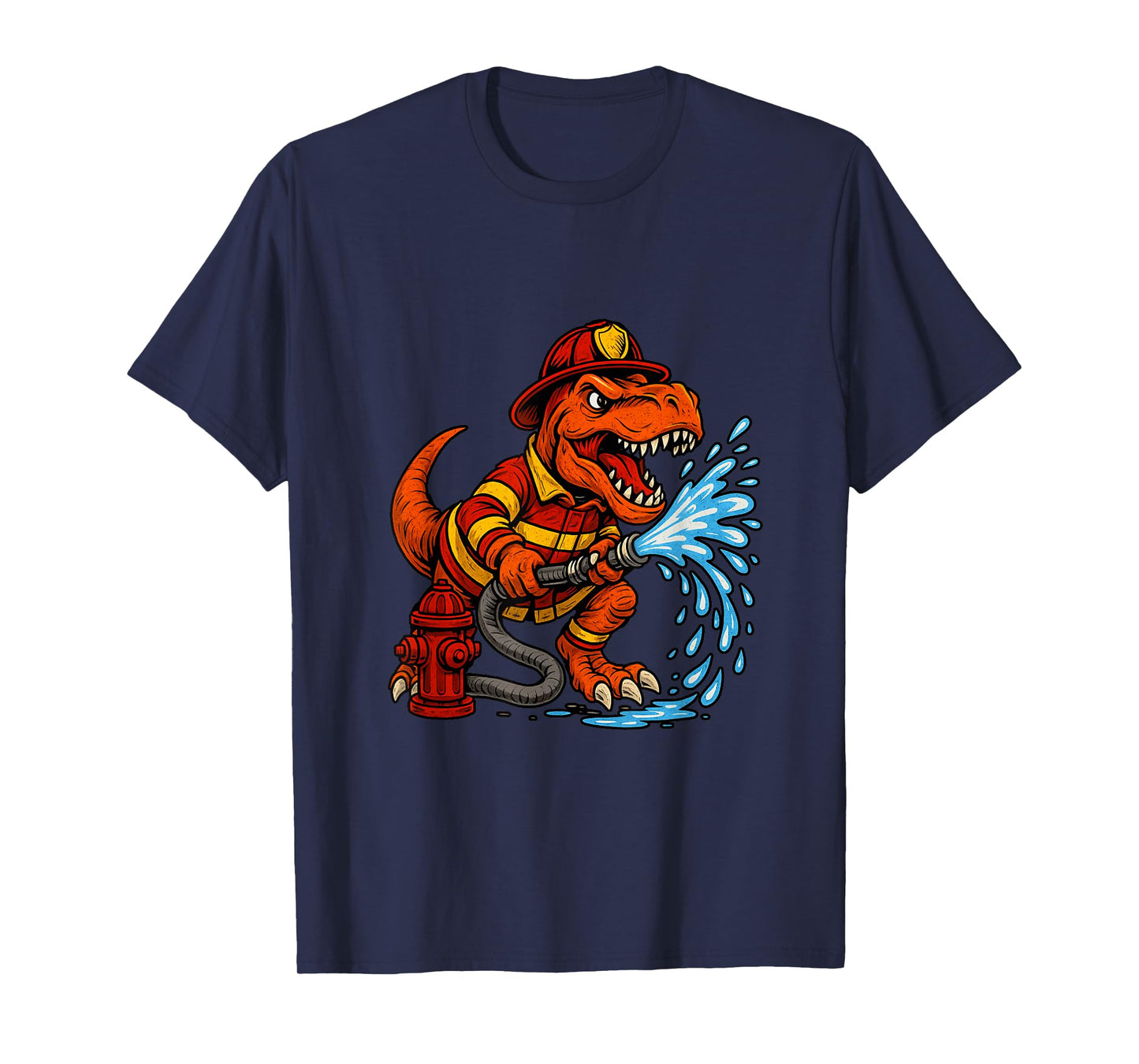 Funny Firefighter Art for Kids Toddlers Fireman Firefighter T-Shirt