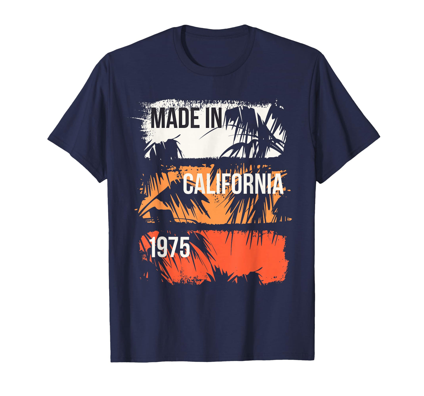 California Born 1975 Vintage 50th Birthday 50 Year Old Gift T-Shirt