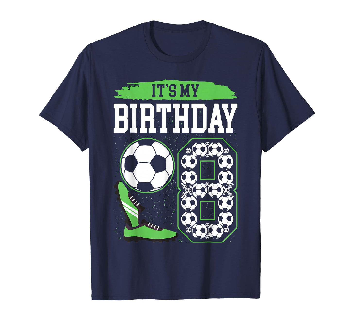 It's My 8th Soccer Birthday Party 8th Birthday Boy Soccer T-Shirt