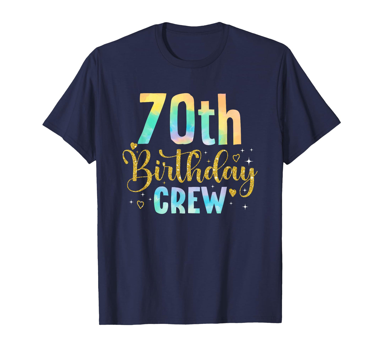 70 Years Old Birthday Party Group Family 70th Birthday Crew T-Shirt