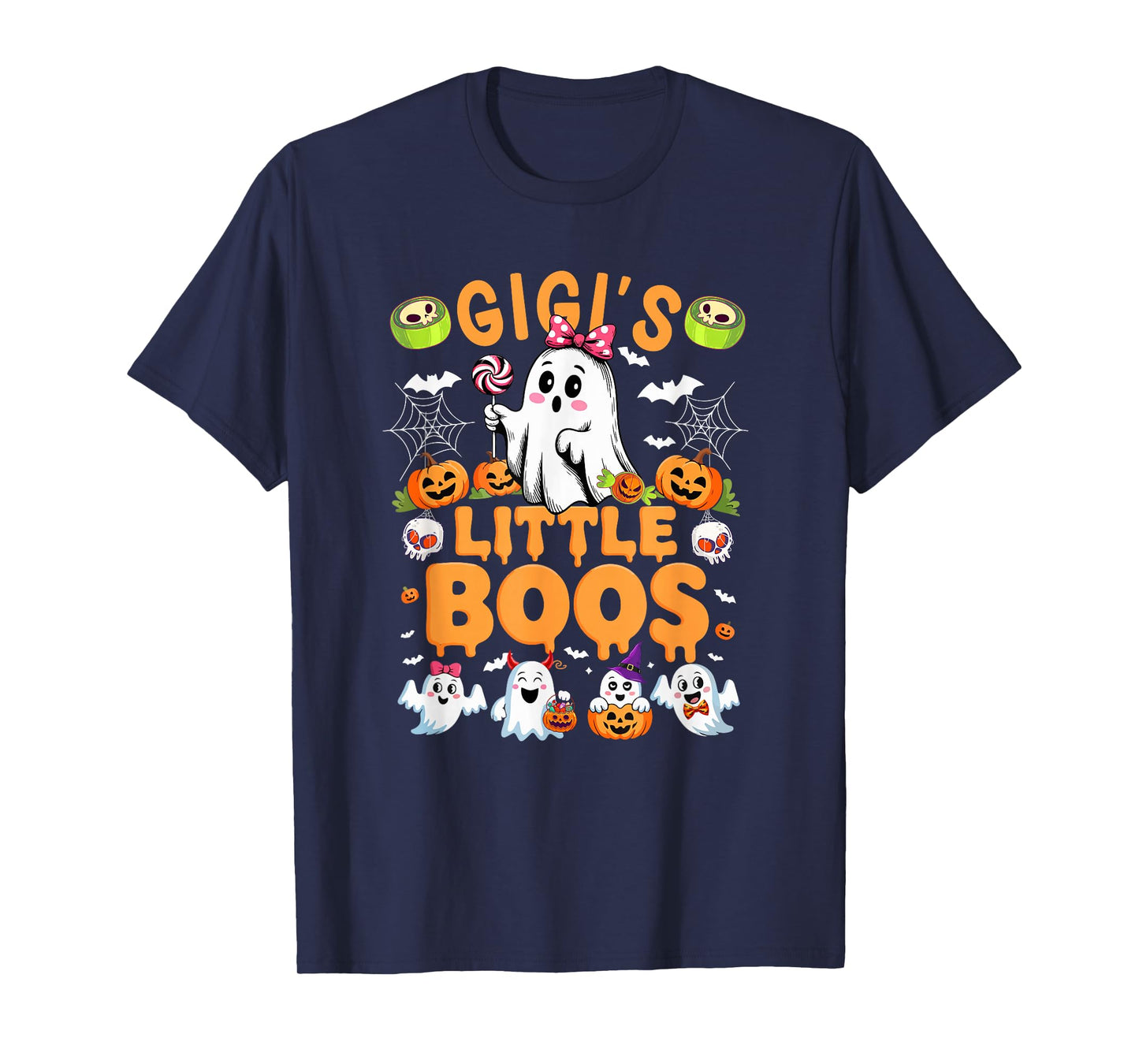 Gigi's Little Cute Boos Halloween Boo Ghosts Group Family T-Shirt