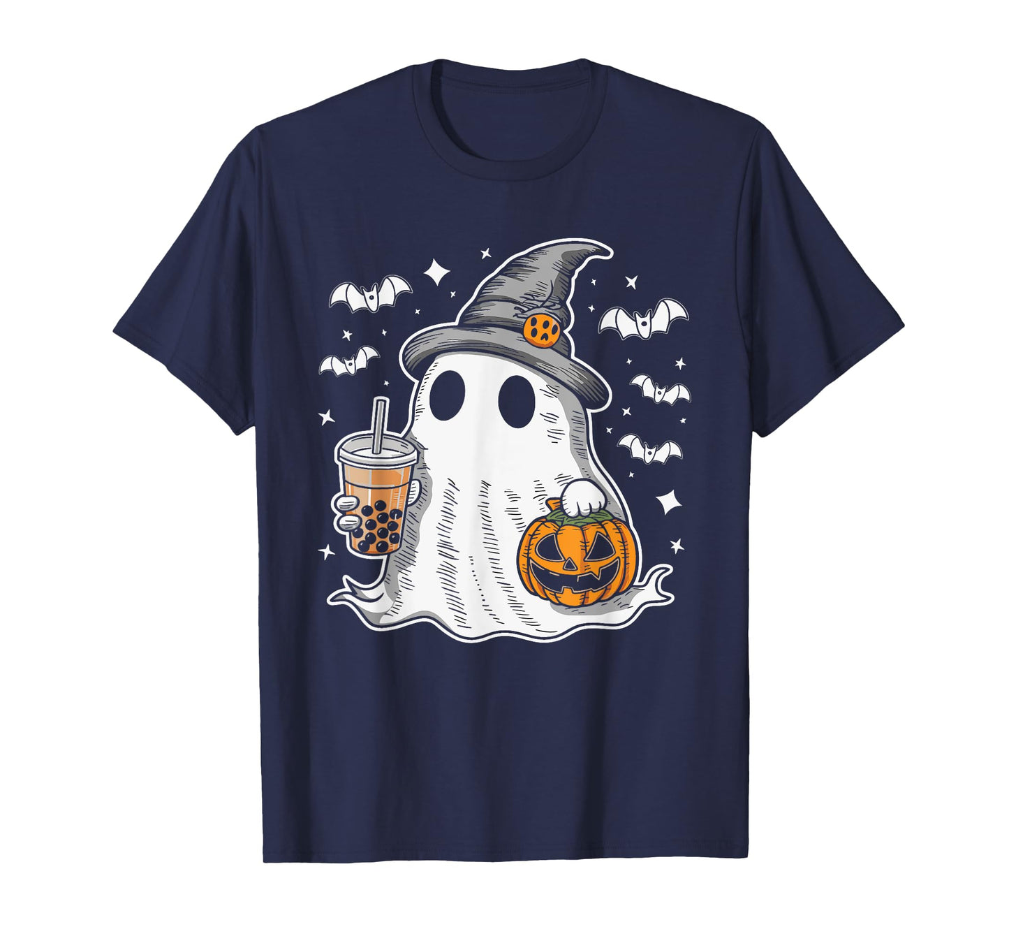 Ghost Milktea Ghost Drinking Bubble Tea T-Shirt