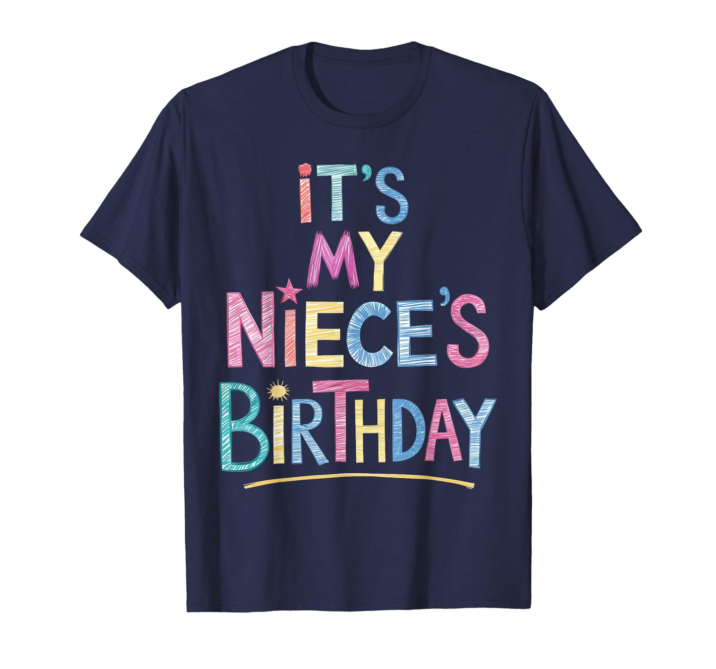 Funny It's my niece's Birthday Sketch Pencil Artist For Kids T-Shirt