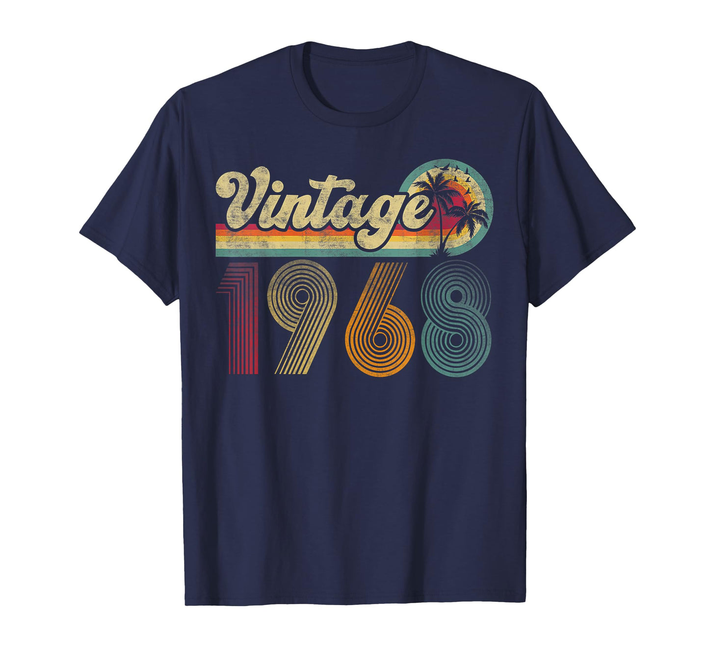 Vintage Born In 1968 Retro 57th Birthday 57 Years Old Gifts T-Shirt