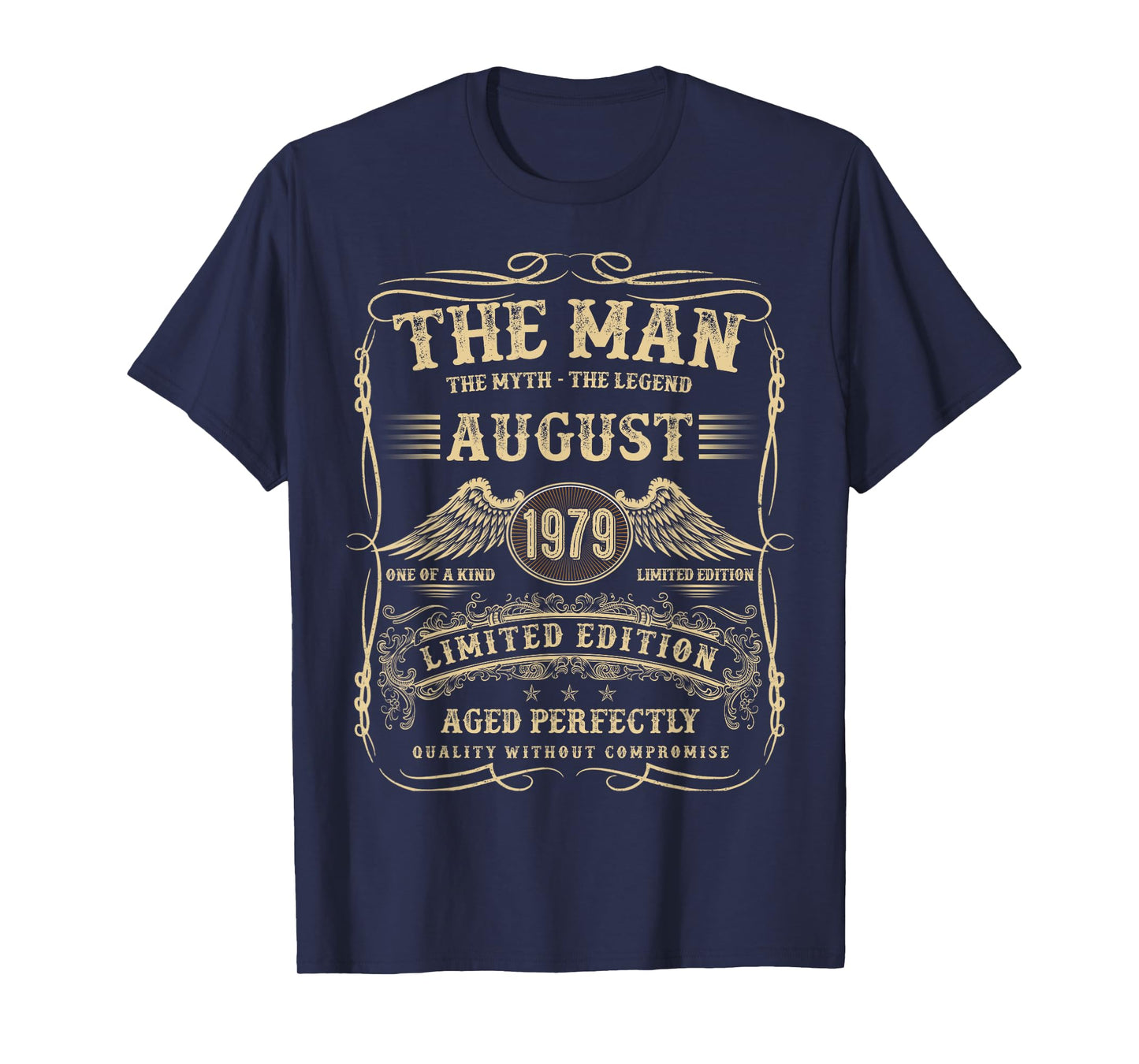 August 1979 46 Year Old Birthday Gifts For Men 46th Bday T-Shirt