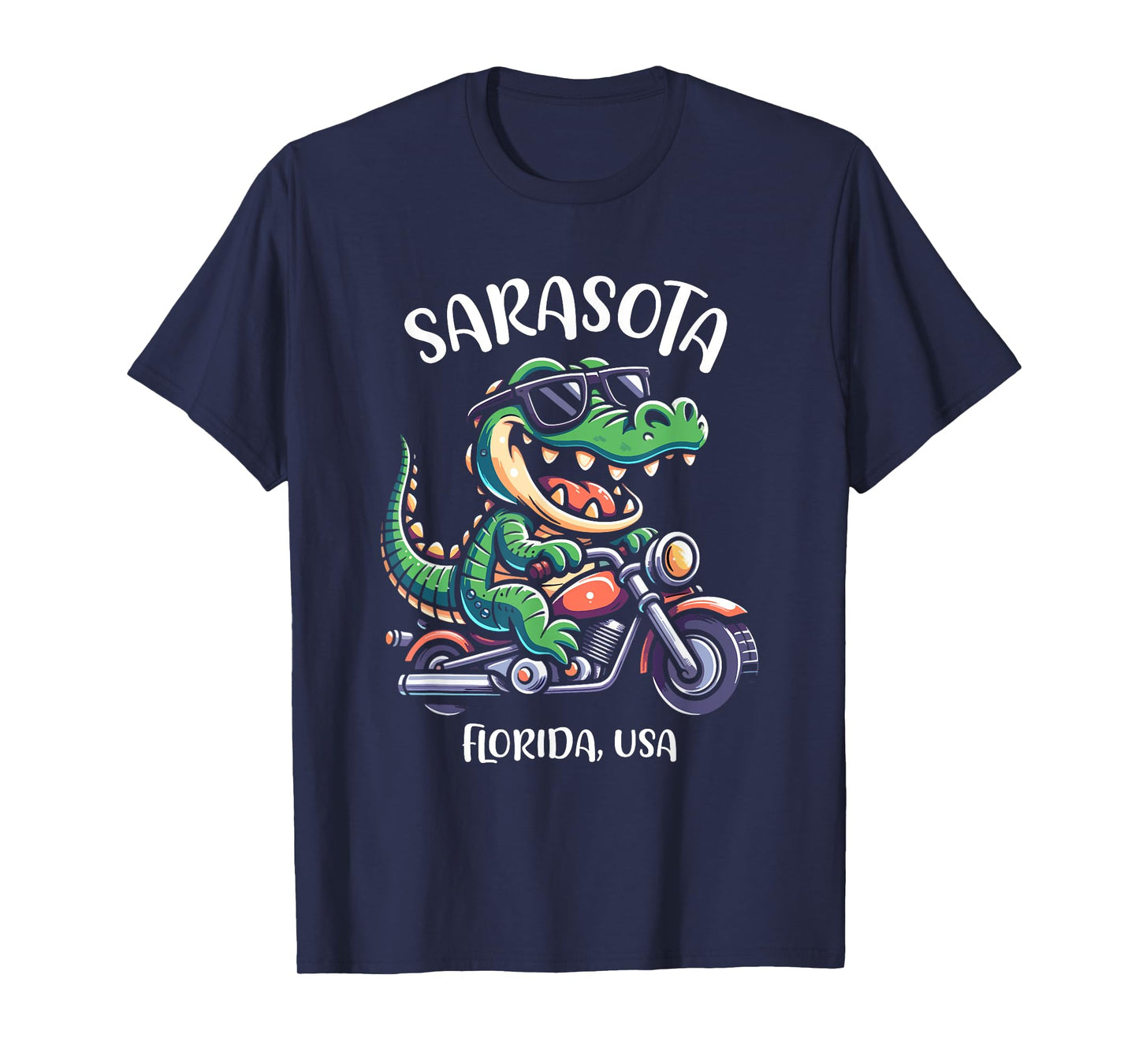 Sarasota Florida USA Fun Alligator Cartoon Design T-Shirt