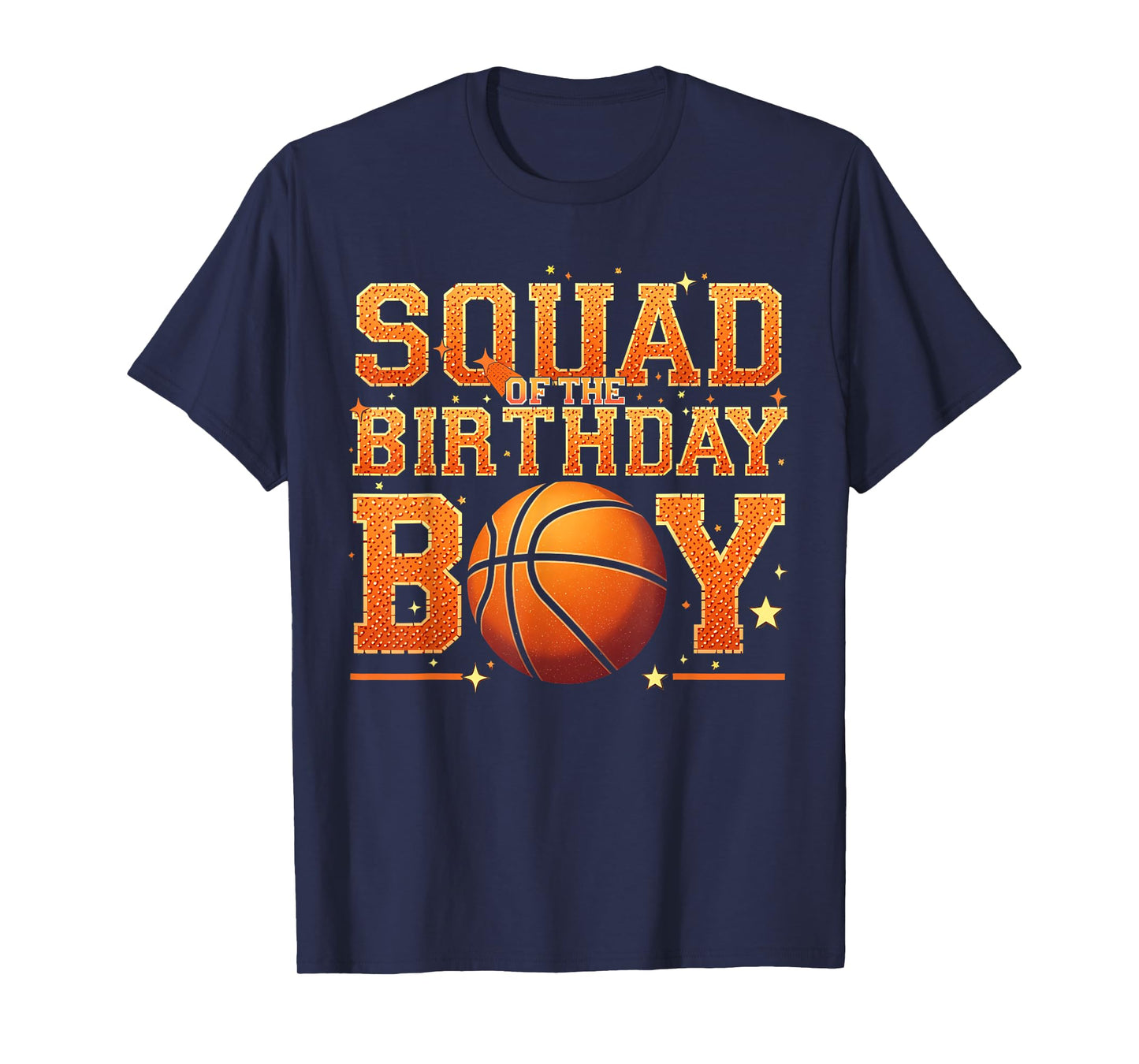 Squad of the Birthday Boy Basketball Gear Festive Team Funny T-Shirt