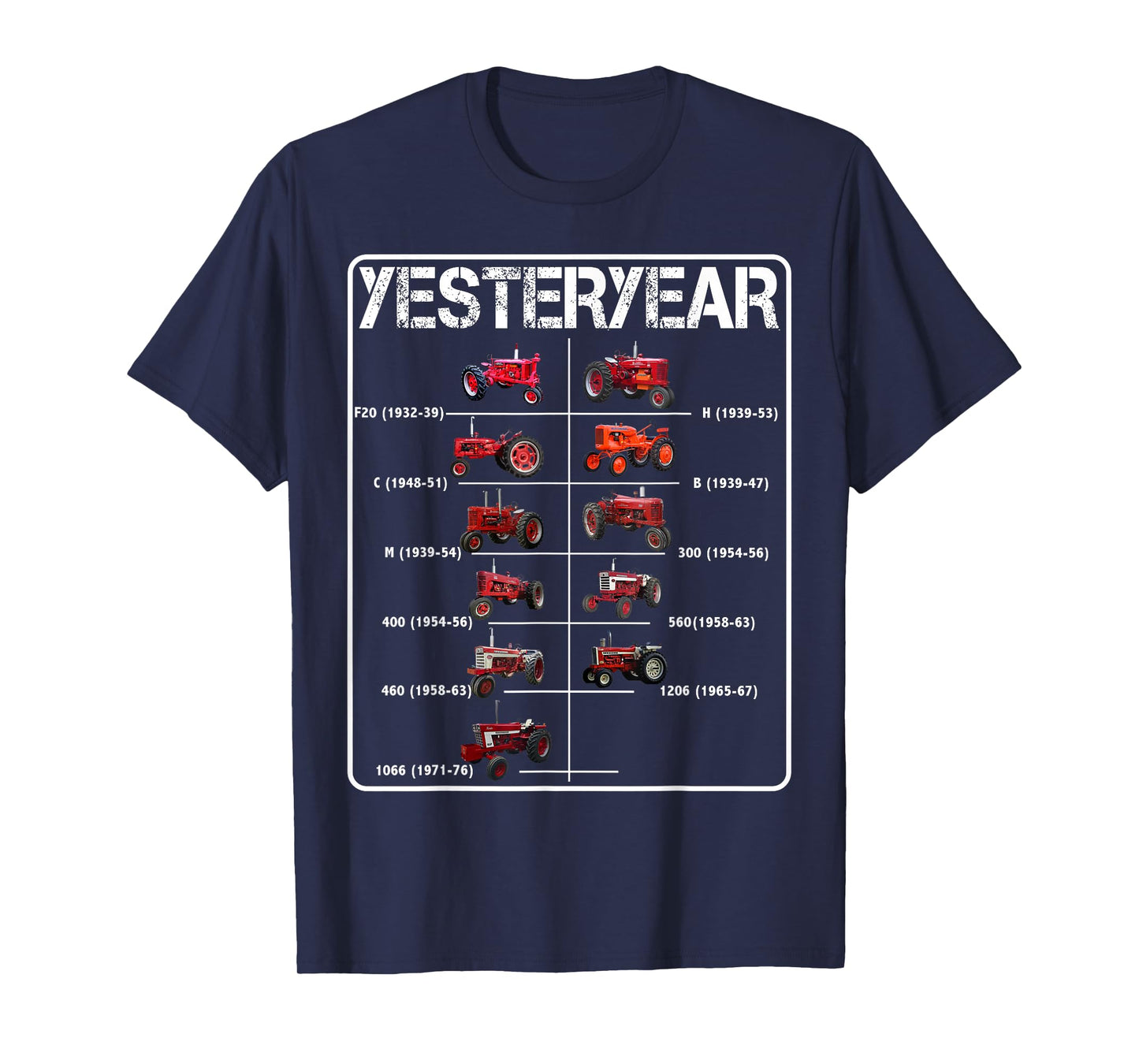 Retro Red Tractor Yesteryear Vintage T-Shirt