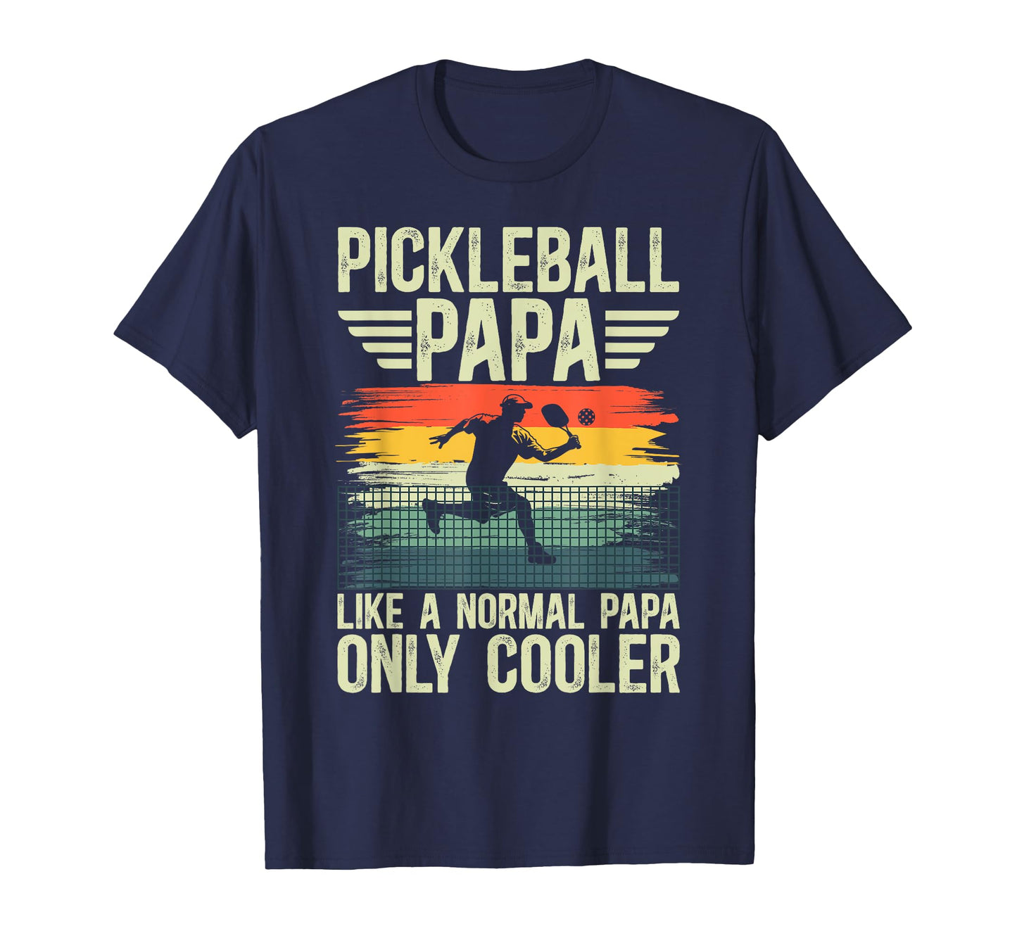 Cool Pickleball Papa Pickleball Player Papa Grandpa T-Shirt