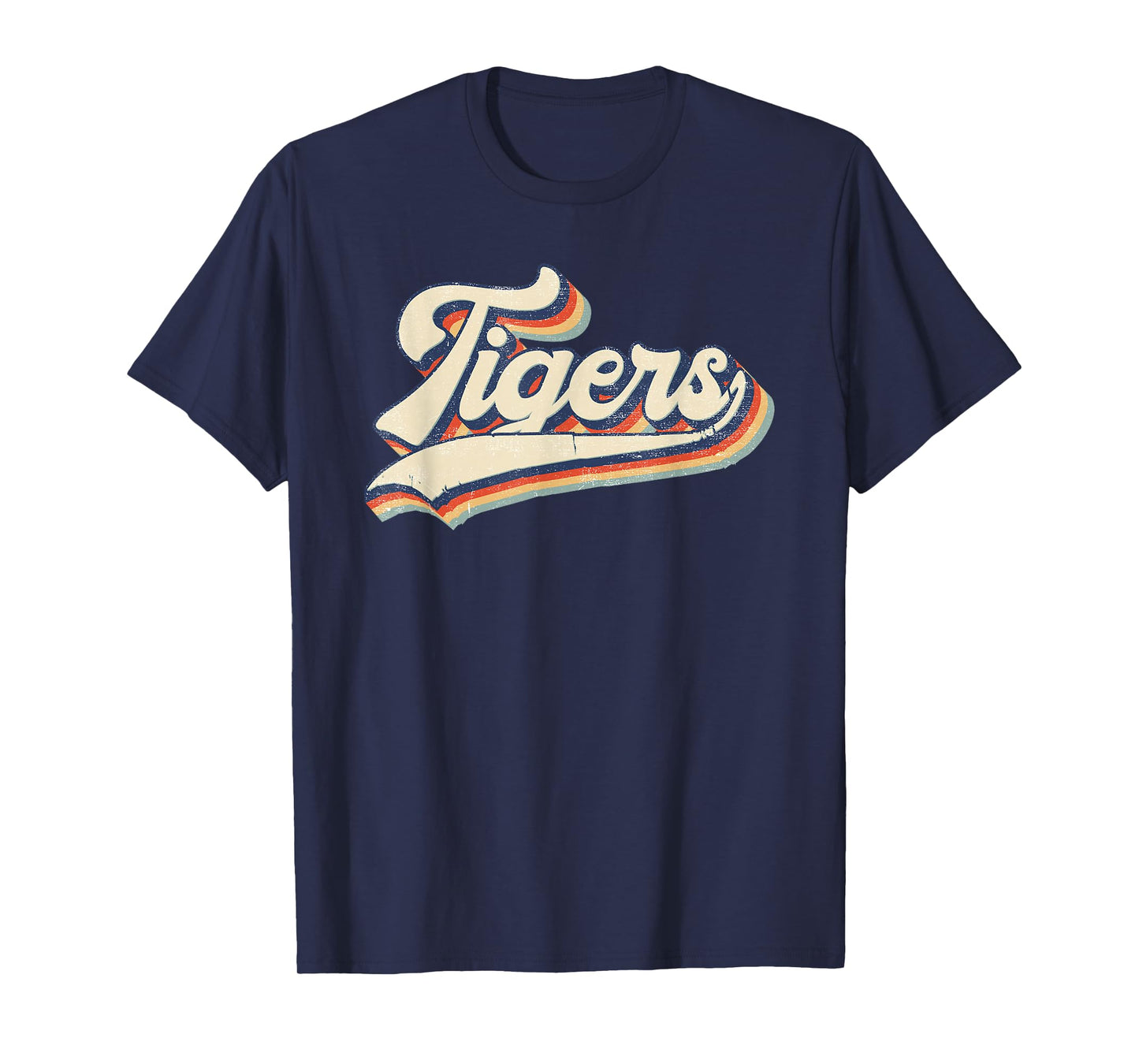 Vintage Tigers School Sports Name Retro Gift Men Women Boys T-Shirt