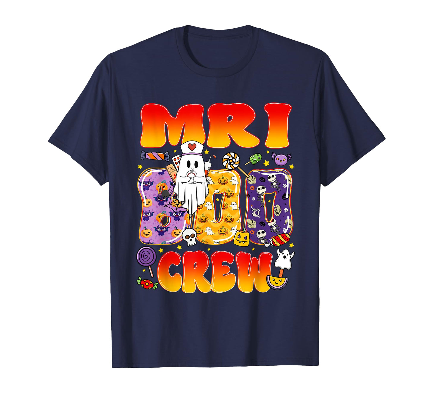 MRI Boo Crew MRI Tech Funny Halloween T-Shirt