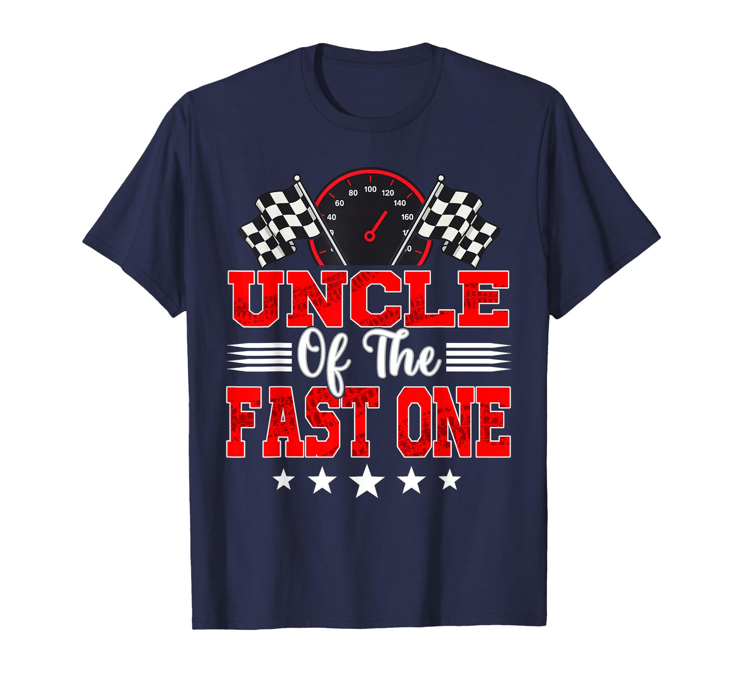 Uncle of The Fast One First Birthday Racing Car T-Shirt