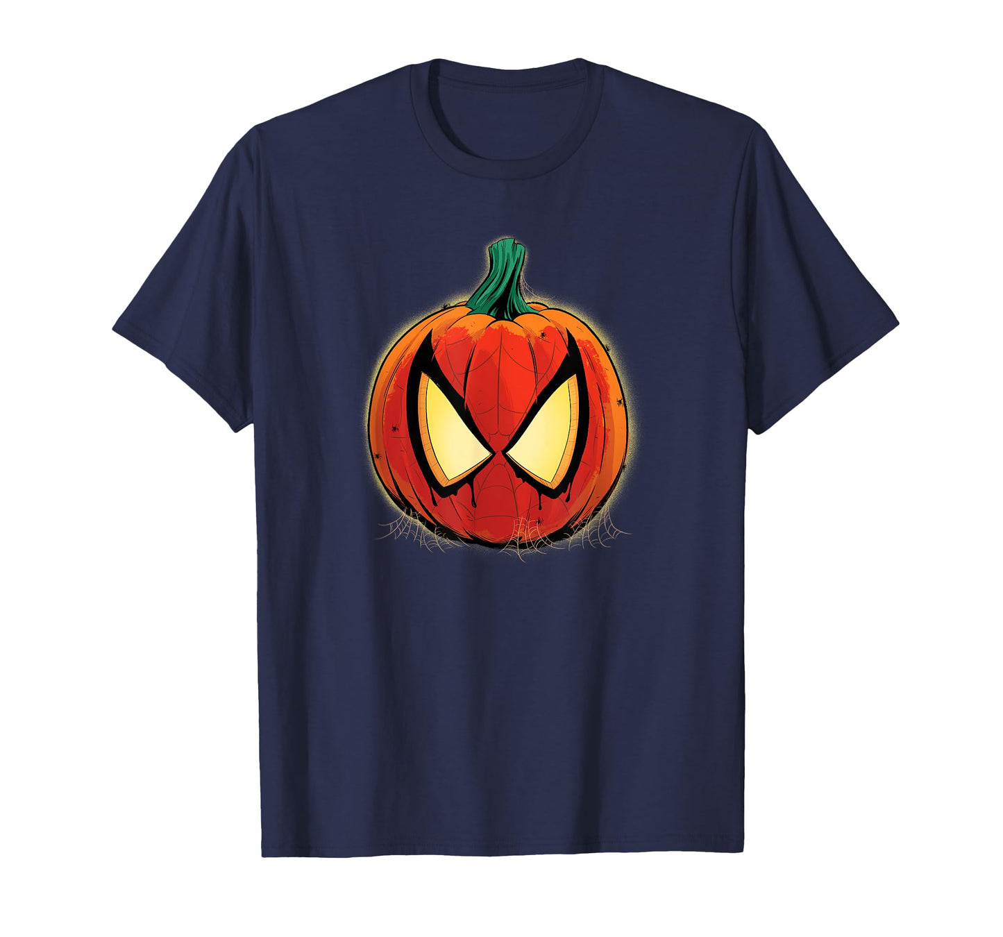 Marvel Spider-Man Halloween Spooky Pumpkin Jack-o’-Lantern T-Shirt