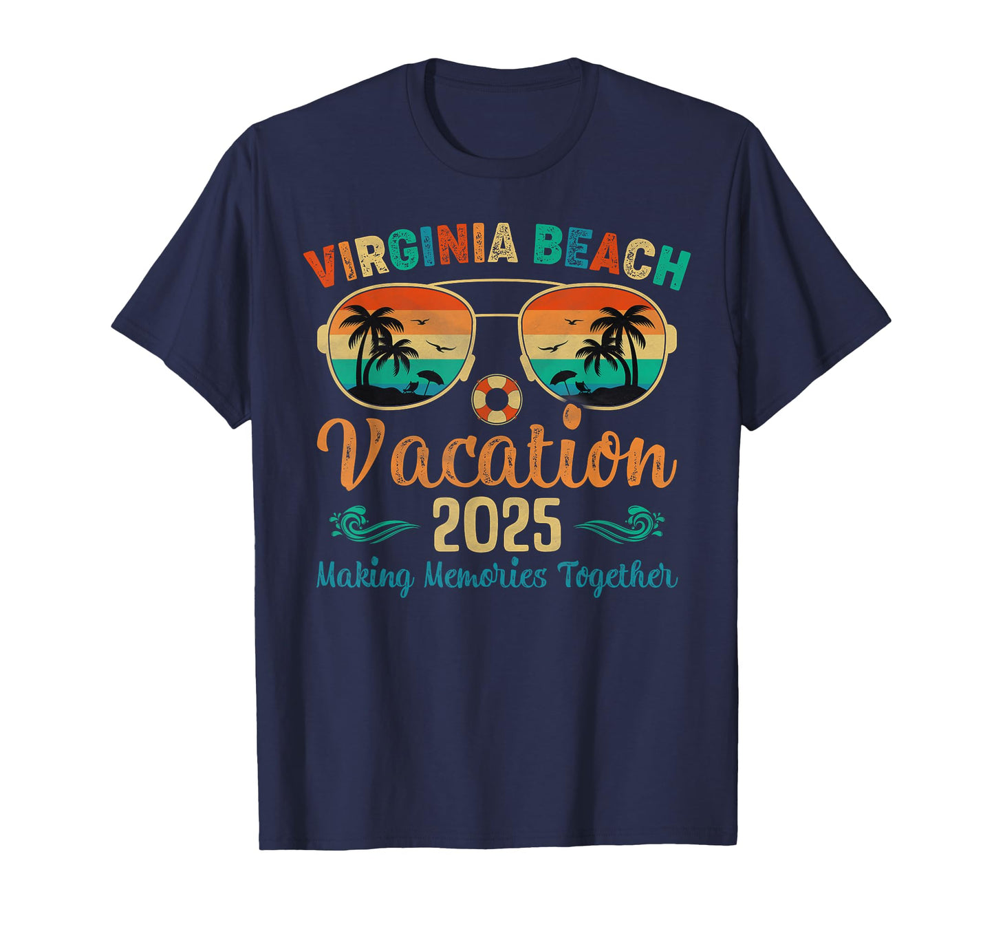 Virginia Beach Vacation 2025 Friends Family Summer T-Shirt