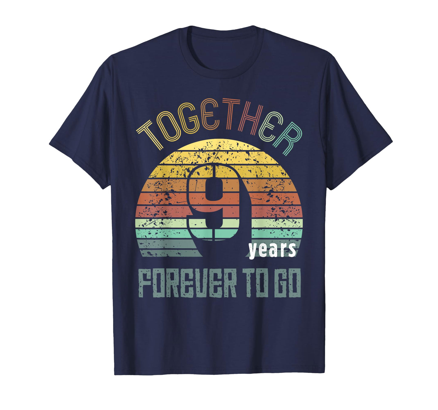 Nine Years Wedding Anniversary Gifts For Couple Matching 9th T-Shirt