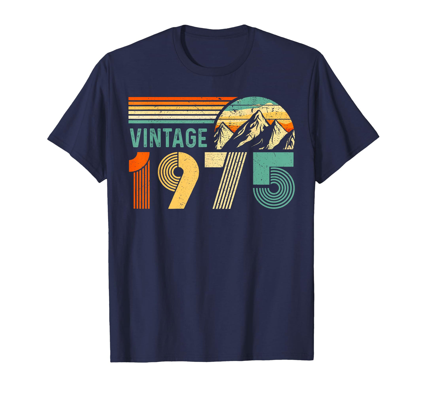 Vintage Birthday Retro 75 Birthday 50th 1975 For Men Women T-Shirt