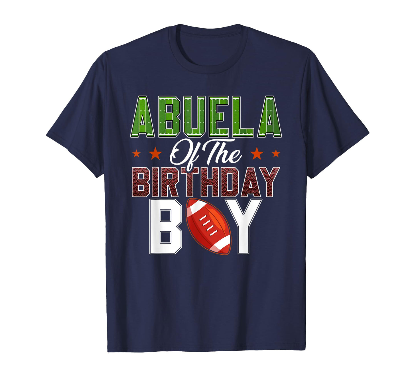 Abuela of The Birthday Boy Football Party Family Matching T-Shirt