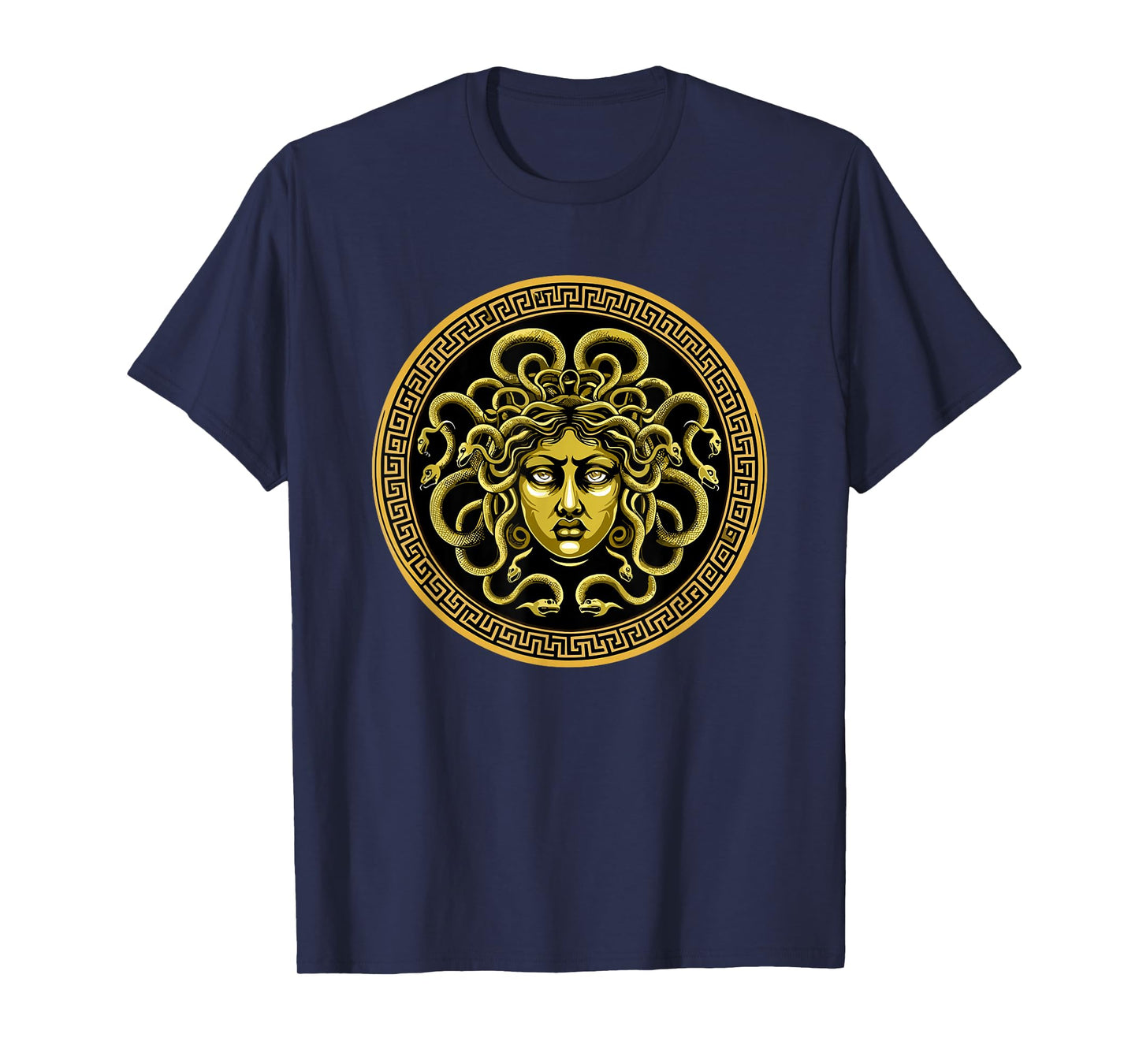 Medusa Head Myth Gorgon Snake Hair Greek Mythology Royal T-Shirt