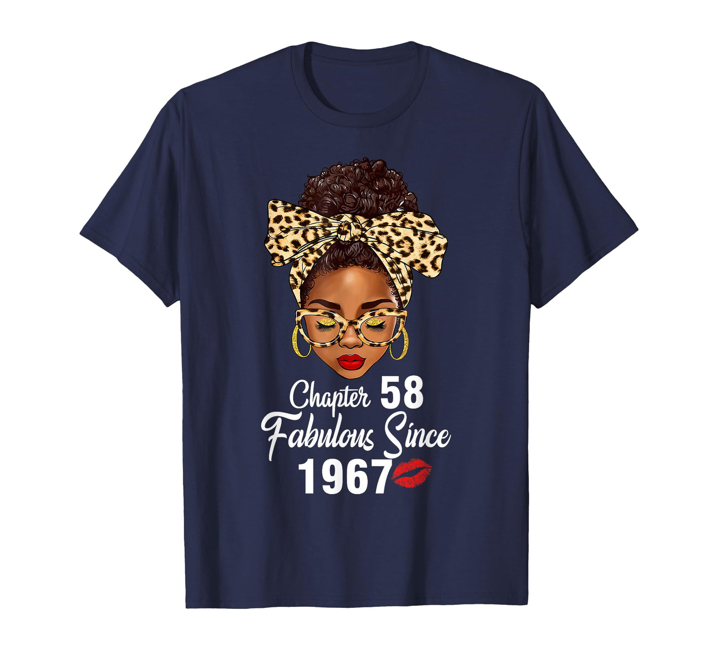 Chapter 58 Fabulous Since 1967 58th Birthday Women Leopard T-Shirt