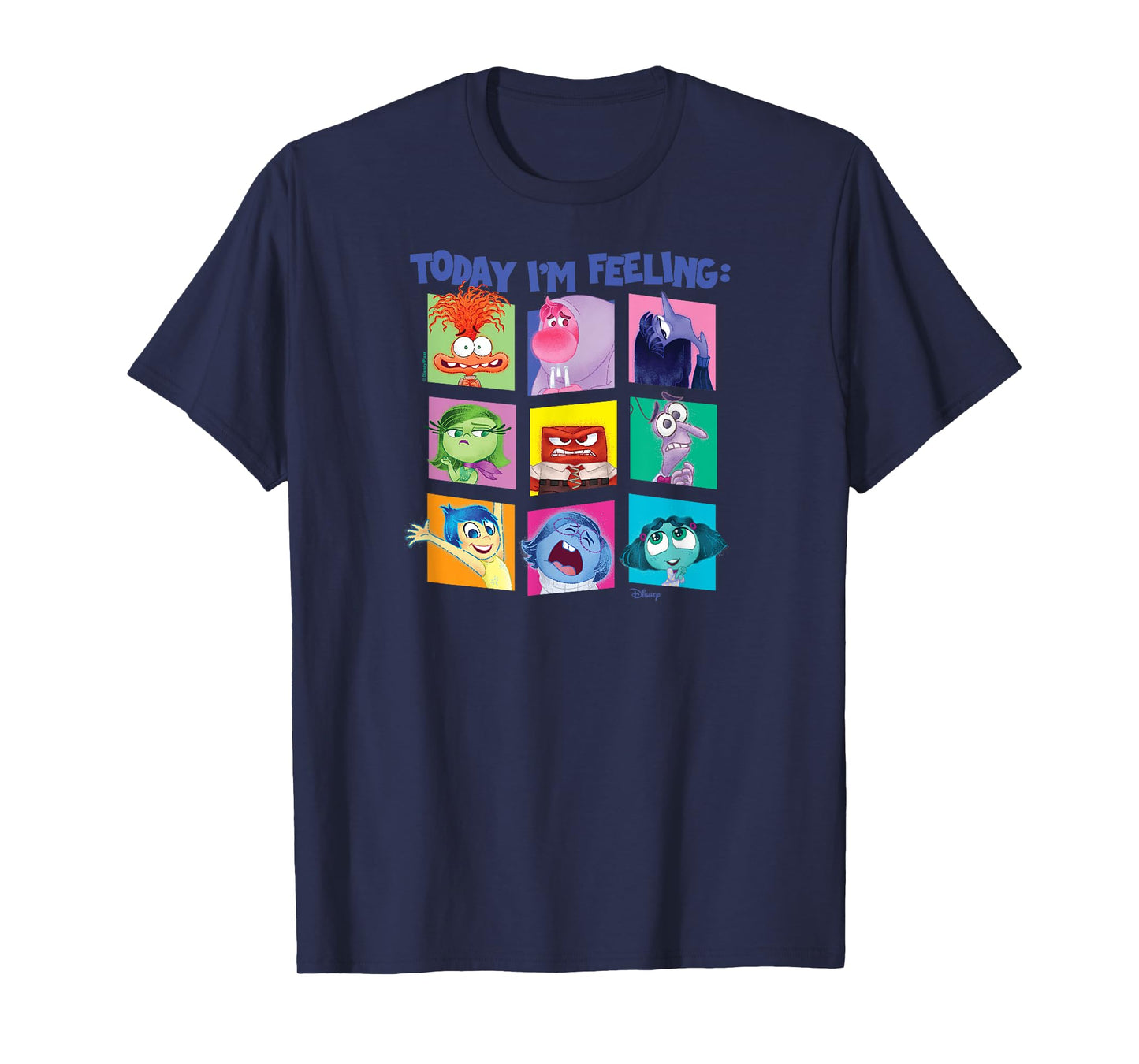 Inside Out 2 - Today I'm Feeling Emotion Characters Grid T-Shirt